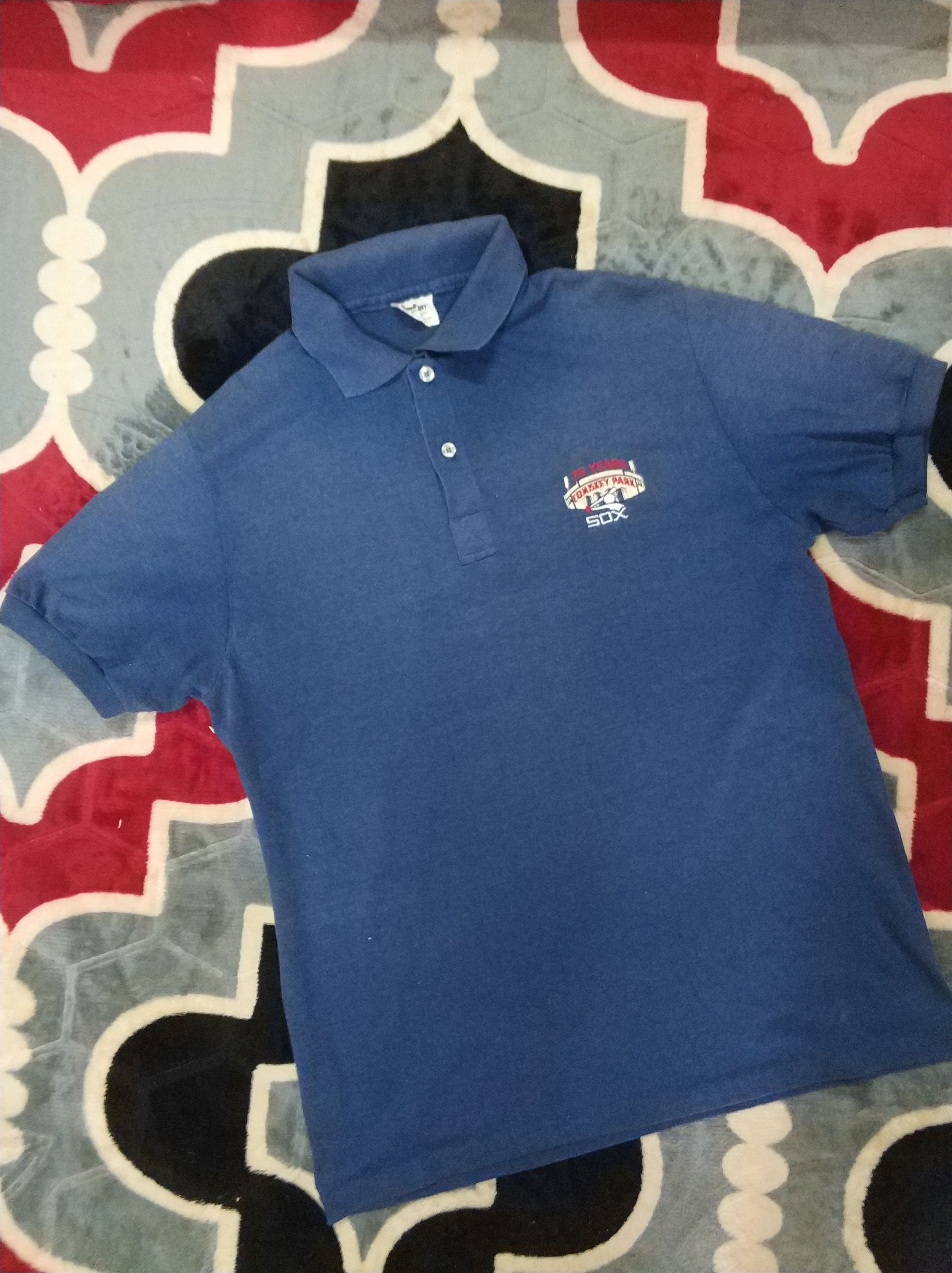 MLB 🔥Vintage Faded 80s MLB Sox Polos Size US M / EU 48-50 / 2 - 1 Thumbnail