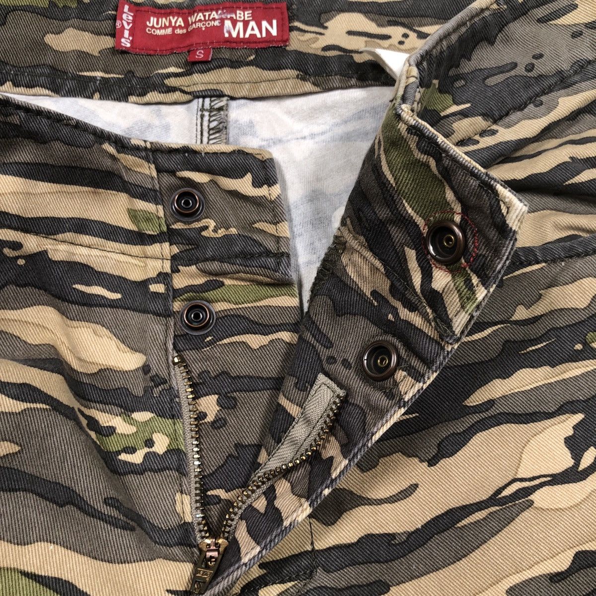 Comme des Garcons AD2003 Comme des Garçons x Junya Watanabe x Levis Tiger Camo Size US 29 - 7 Thumbnail