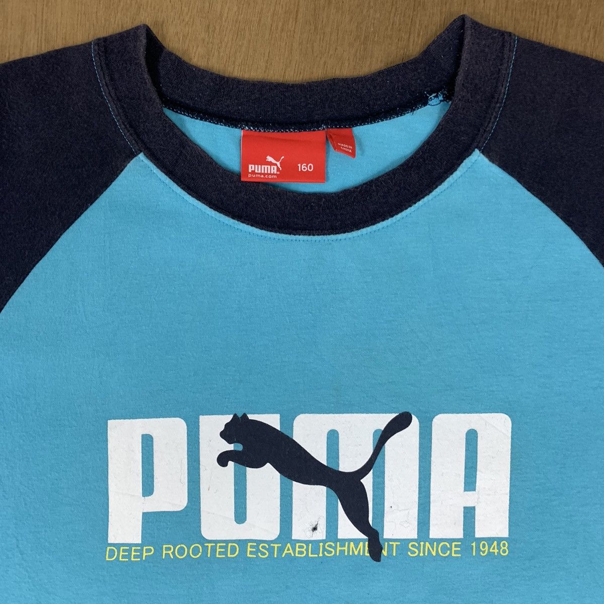 Puma 90s PUMA Embroidery BigLogo Cheetah Raglan Sportwear Tshirt Size US S / EU 44-46 / 1 - 7 Thumbnail