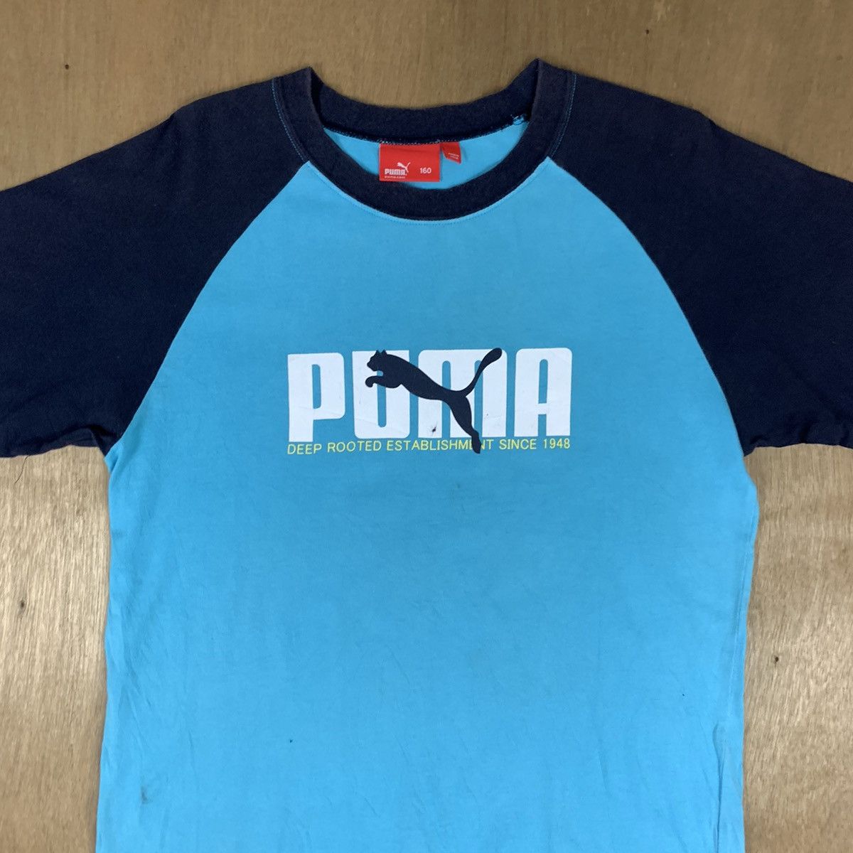 Puma 90s PUMA Embroidery BigLogo Cheetah Raglan Sportwear Tshirt Size US S / EU 44-46 / 1 - 3 Thumbnail