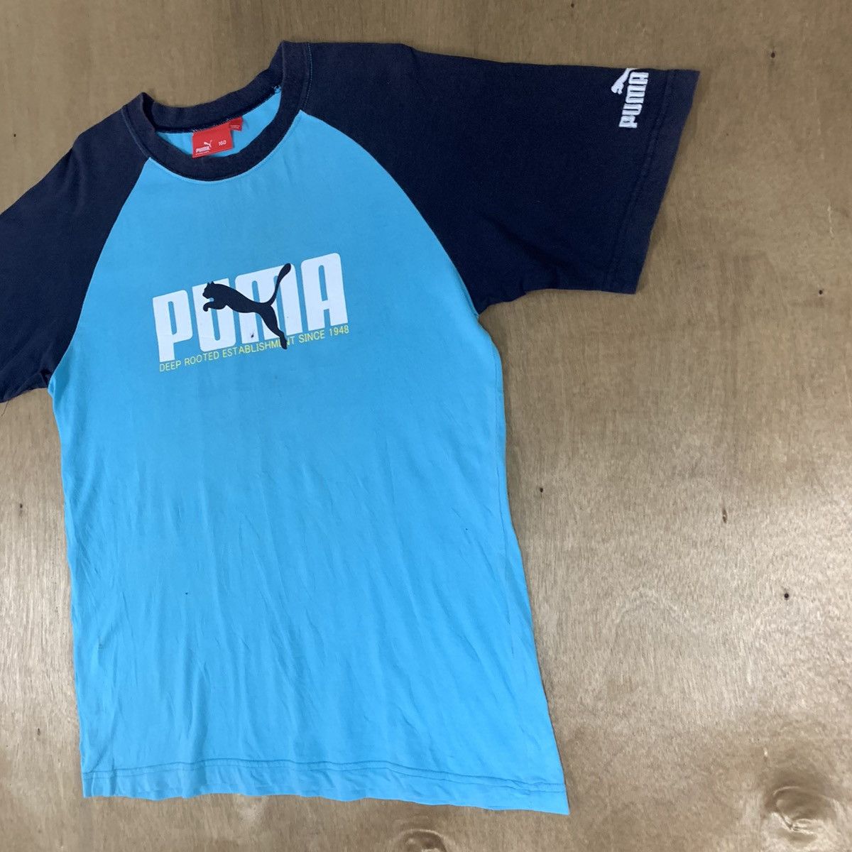 Puma 90s PUMA Embroidery BigLogo Cheetah Raglan Sportwear Tshirt Size US S / EU 44-46 / 1 - 6 Thumbnail
