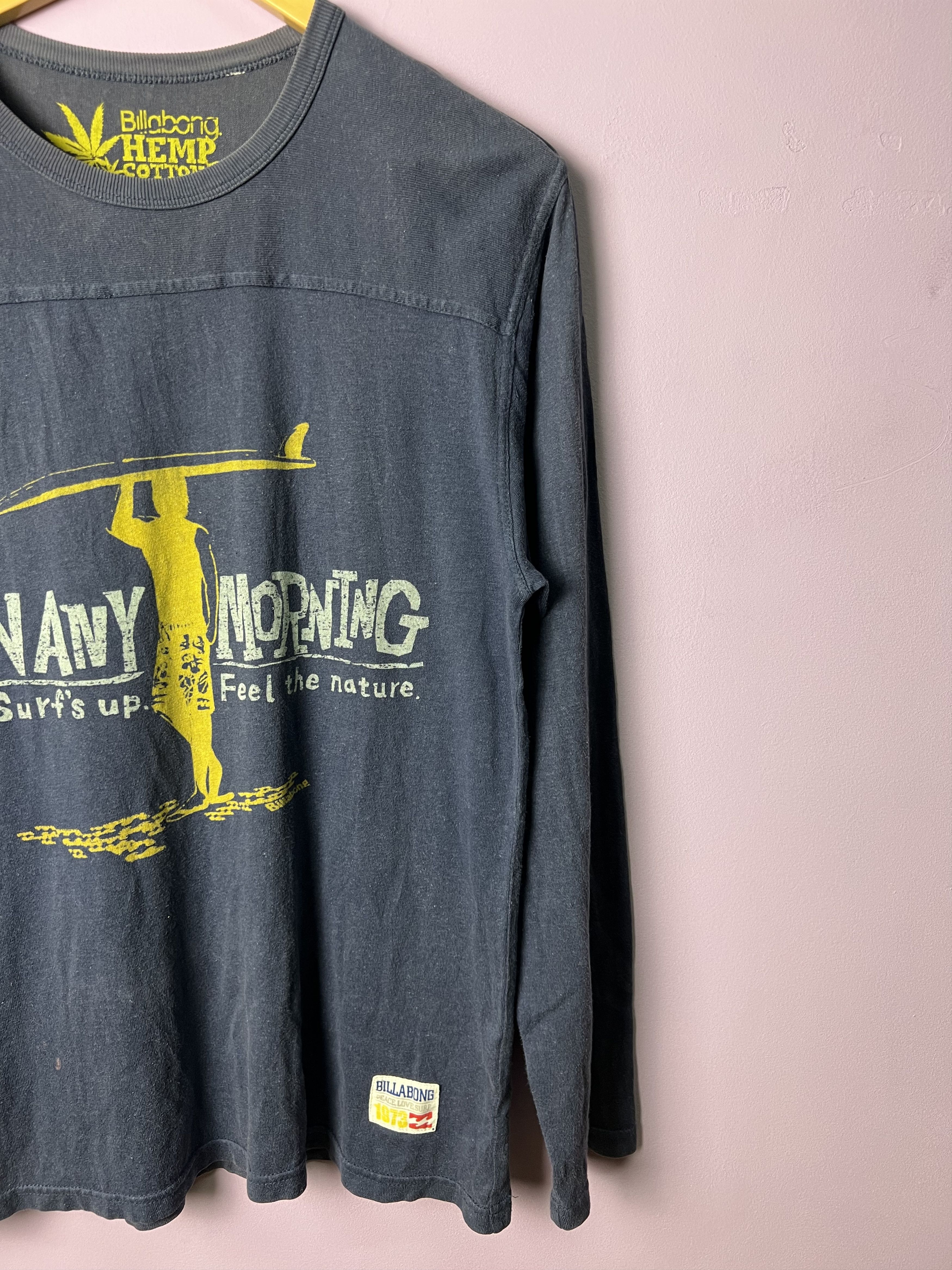 Billabong 🔥Rare Billabong Hemp Cotton Long Sleeves Tees Size US M / EU 48-50 / 2 - 10 Thumbnail