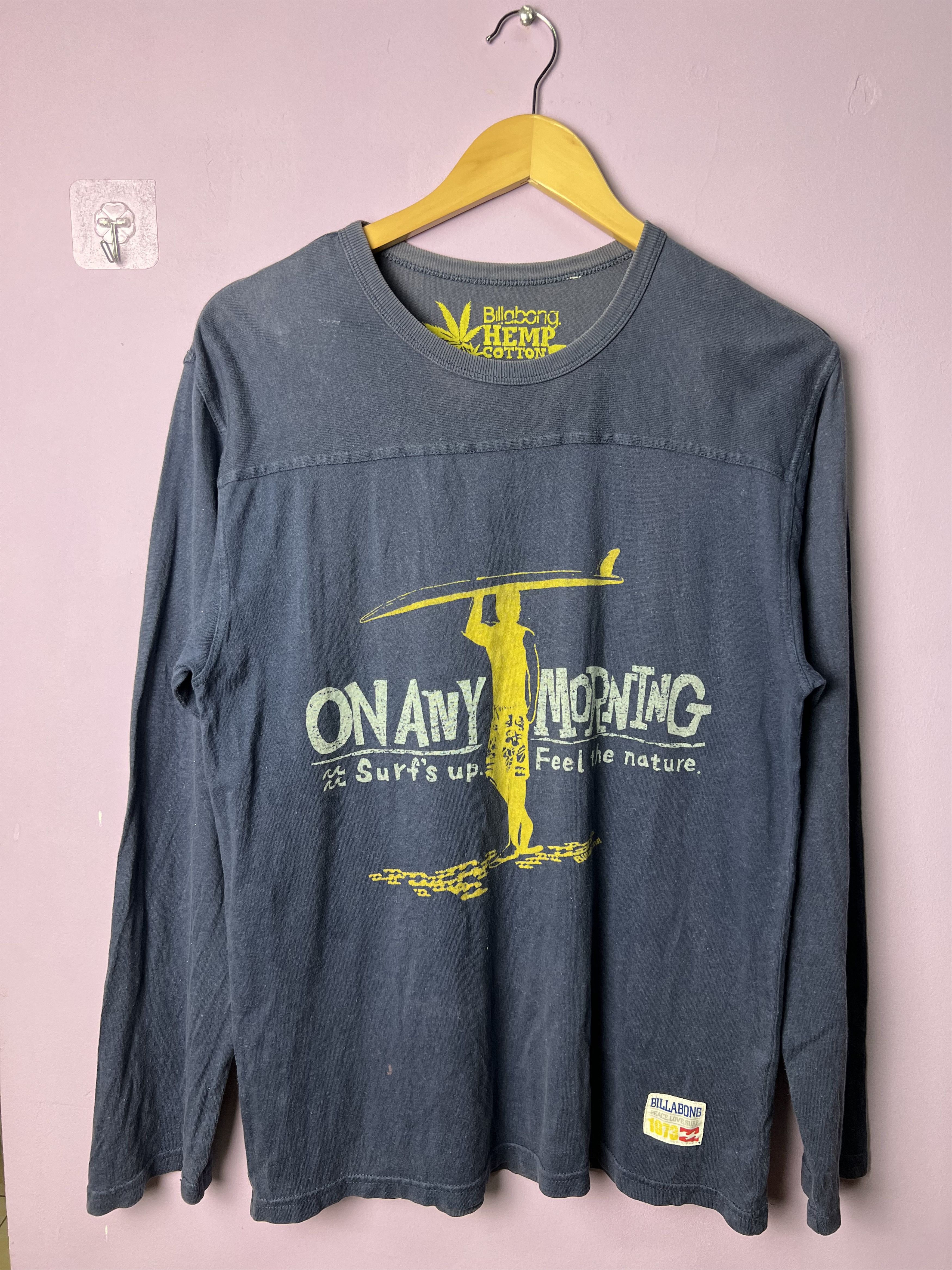 Billabong 🔥Rare Billabong Hemp Cotton Long Sleeves Tees Size US M / EU 48-50 / 2 - 1 Thumbnail