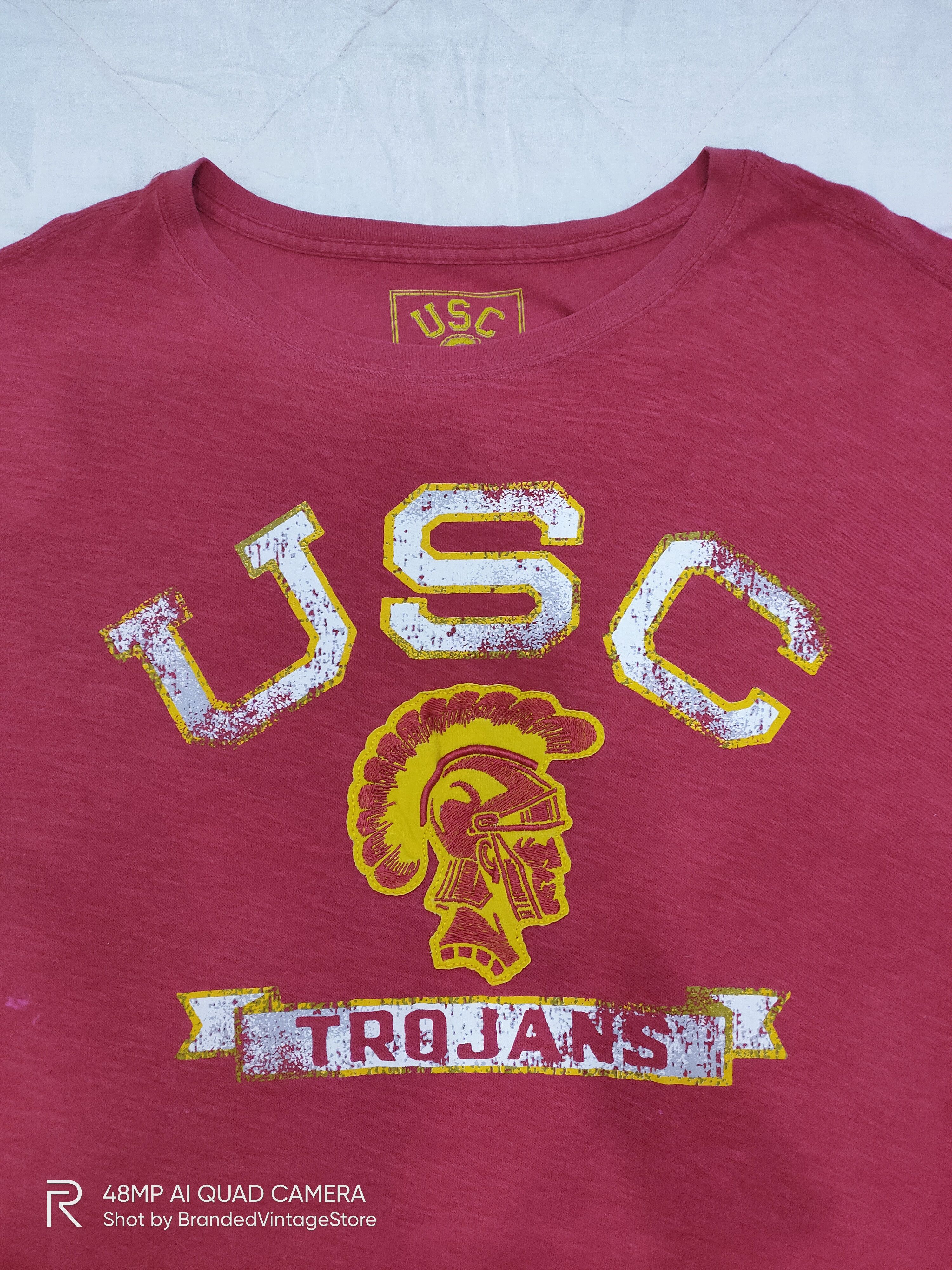 Eighty Eight Vintage 80s USC TROJANS Embroidery Big Logo Streetwear Tee Size US XXL / EU 58 / 5 - 3 Thumbnail