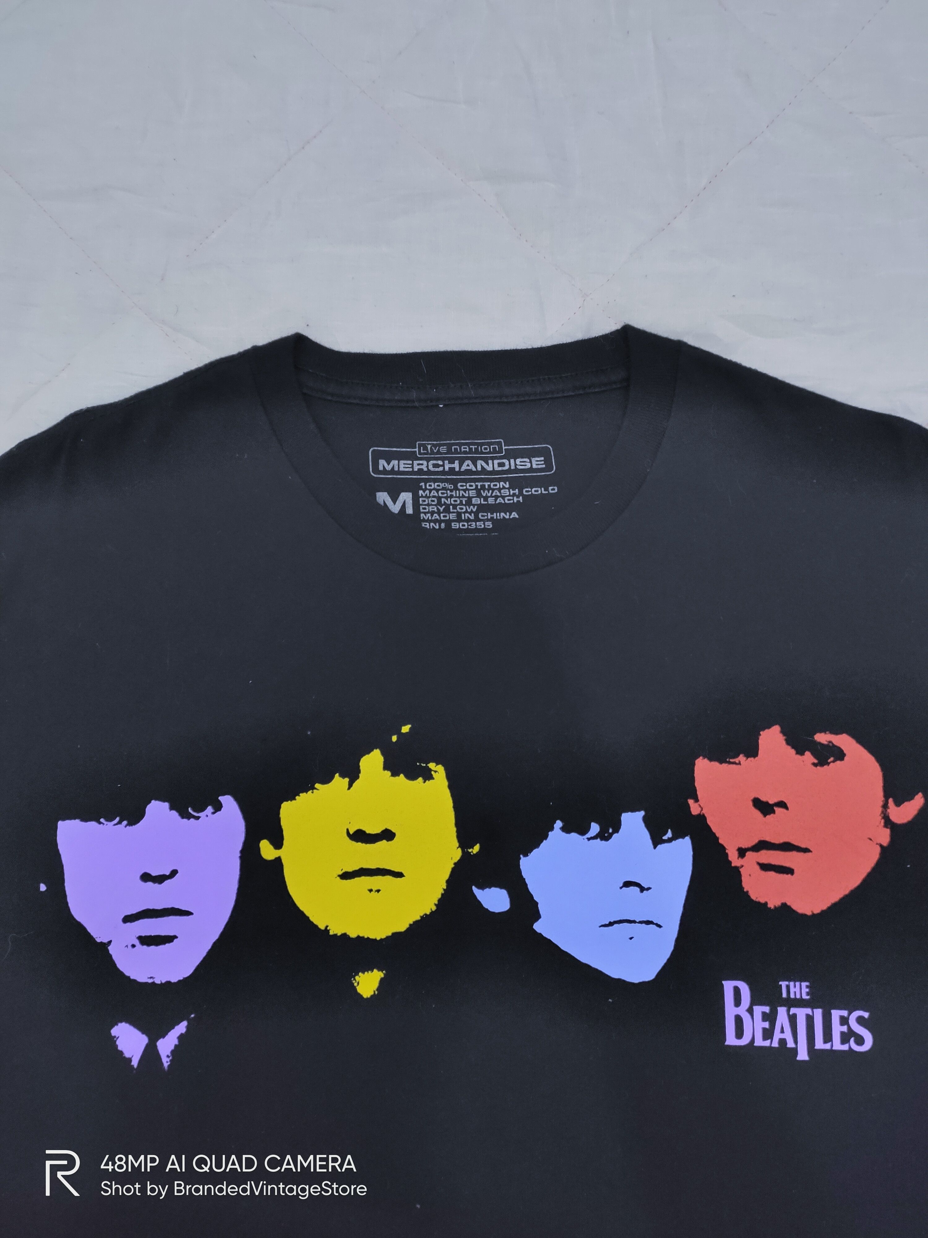 Band Tees THE BEATLES Live Merchandise Punk Rock Music Band Tour Tee Size US M / EU 48-50 / 2 - 5 Thumbnail