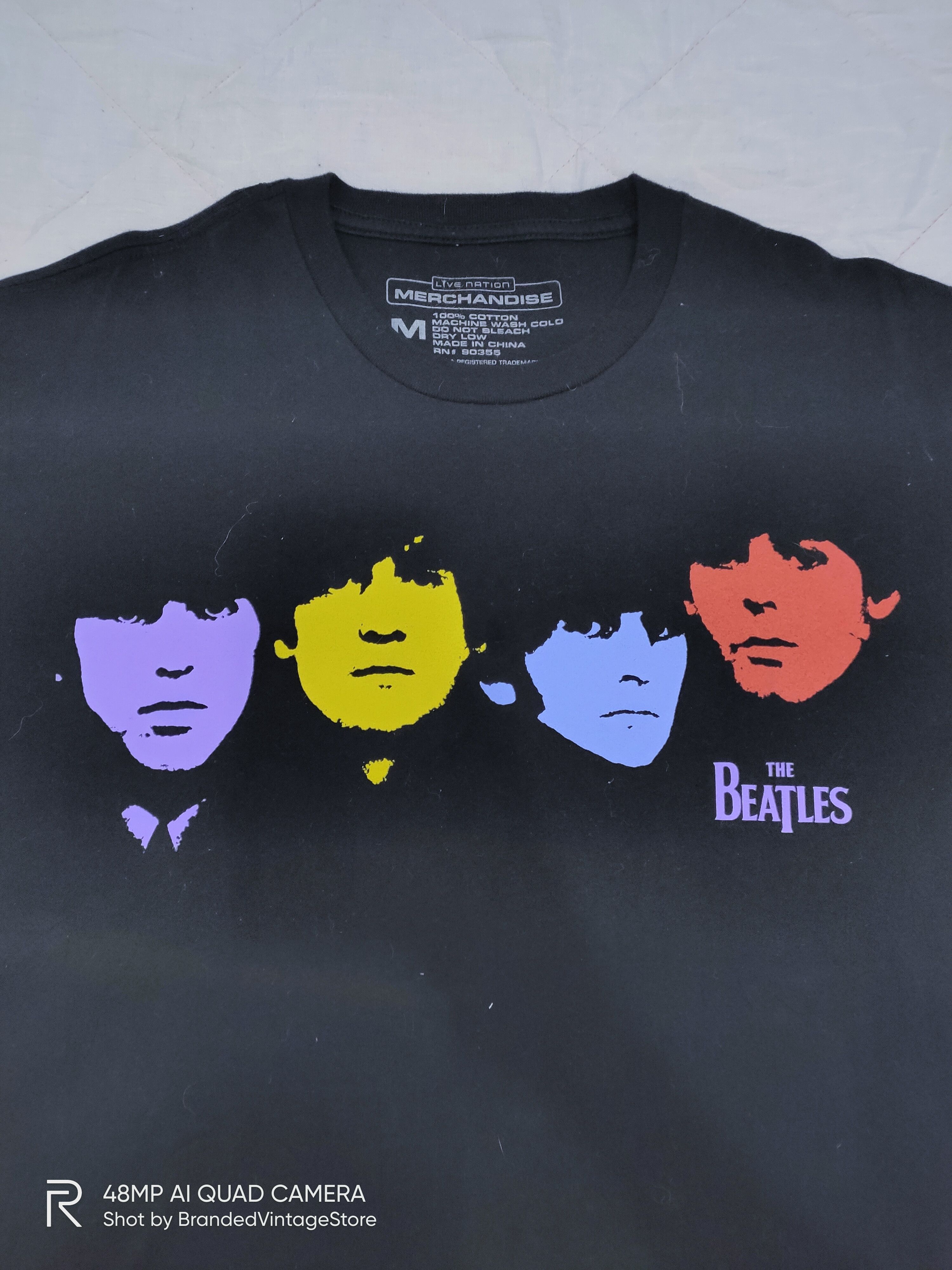 Band Tees THE BEATLES Live Merchandise Punk Rock Music Band Tour Tee Size US M / EU 48-50 / 2 - 4 Thumbnail