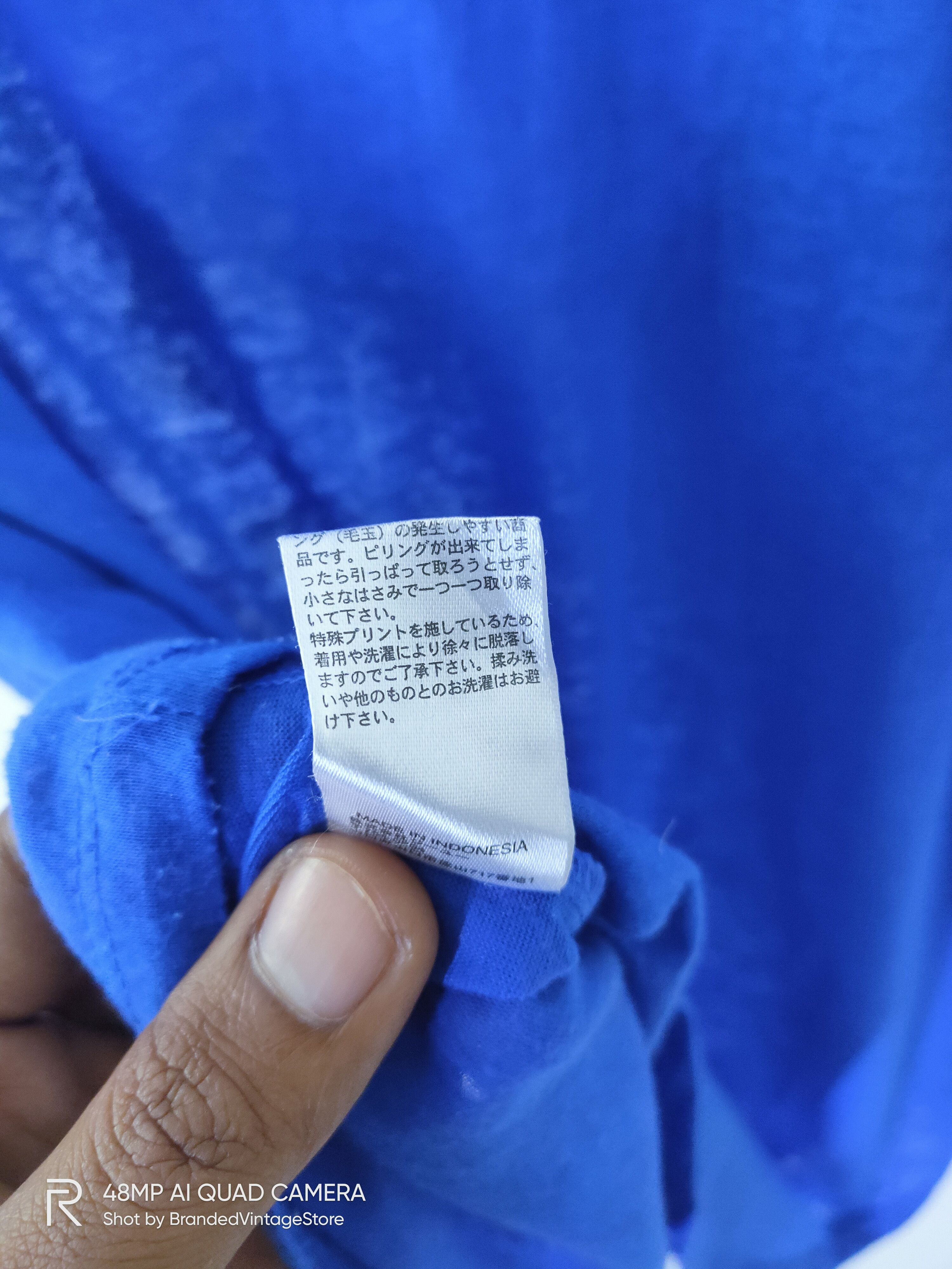 Real Japan Blues JAPANESE Blue Thin 50/50 Breathable Sportwear Gym Tank Top Size US XL / EU 56 / 4 - 6 Thumbnail