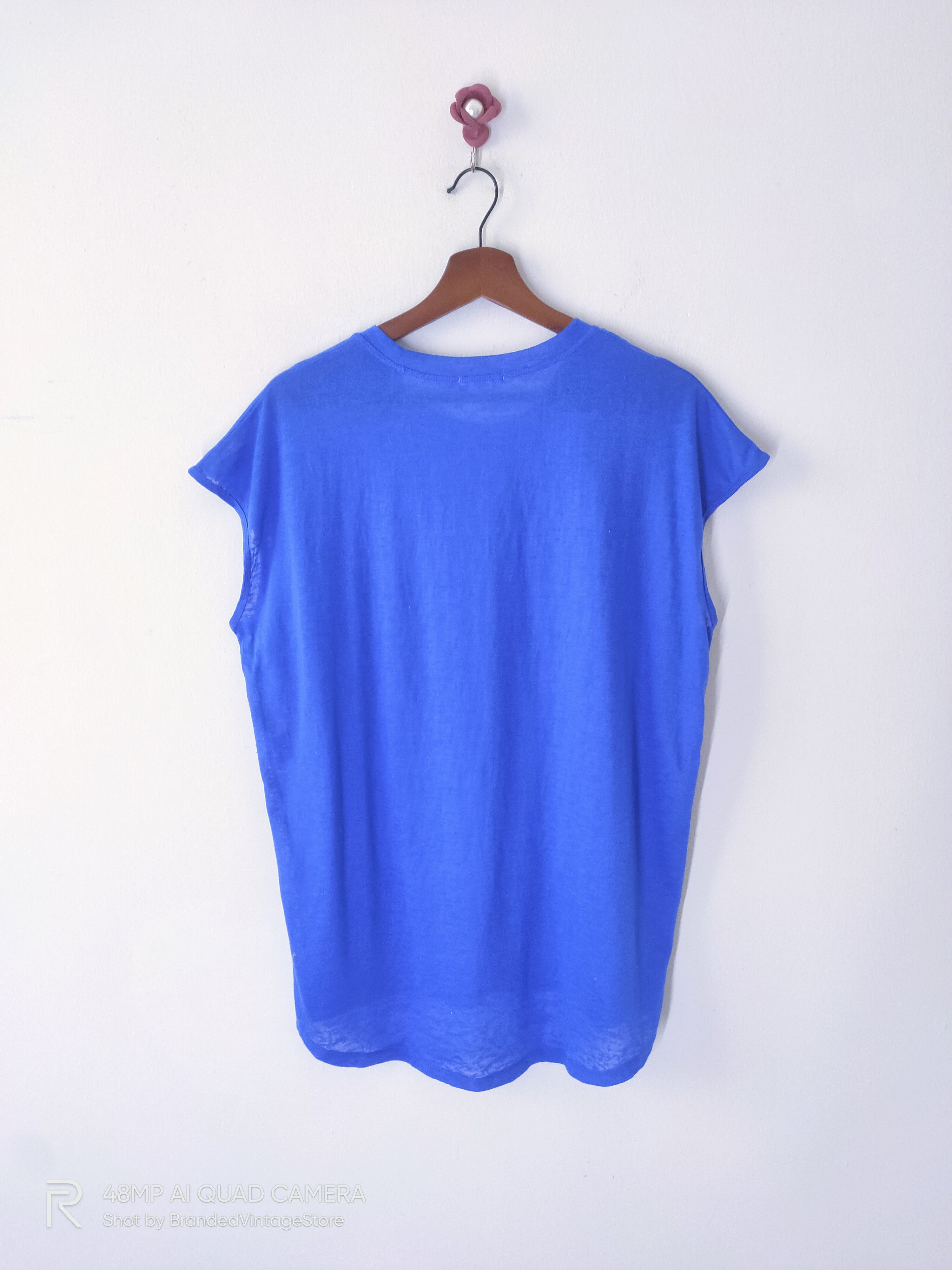 Real Japan Blues JAPANESE Blue Thin 50/50 Breathable Sportwear Gym Tank Top Size US XL / EU 56 / 4 - 2 Thumbnail