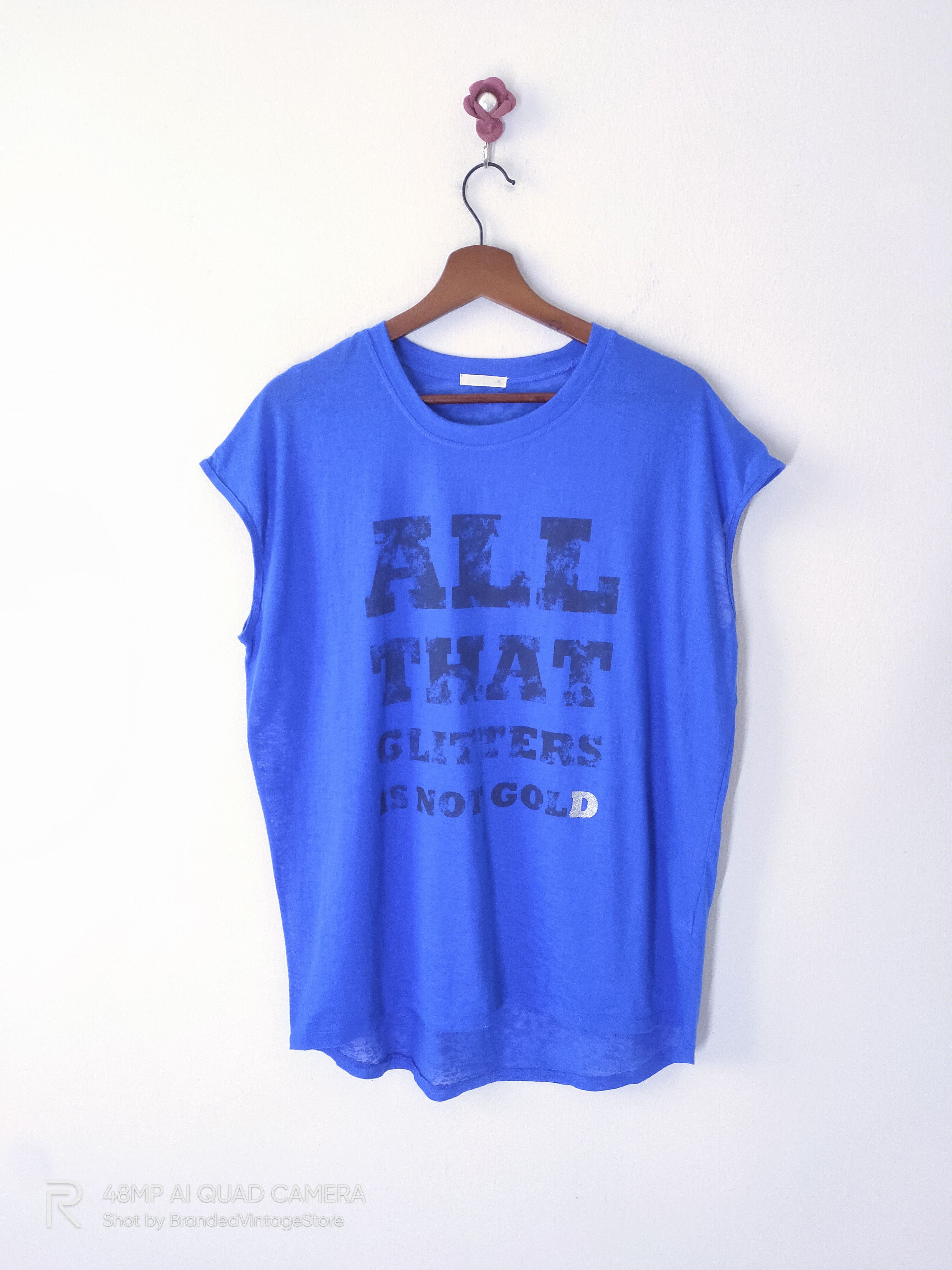 Real Japan Blues JAPANESE Blue Thin 50/50 Breathable Sportwear Gym Tank Top Size US XL / EU 56 / 4 - 1 Thumbnail