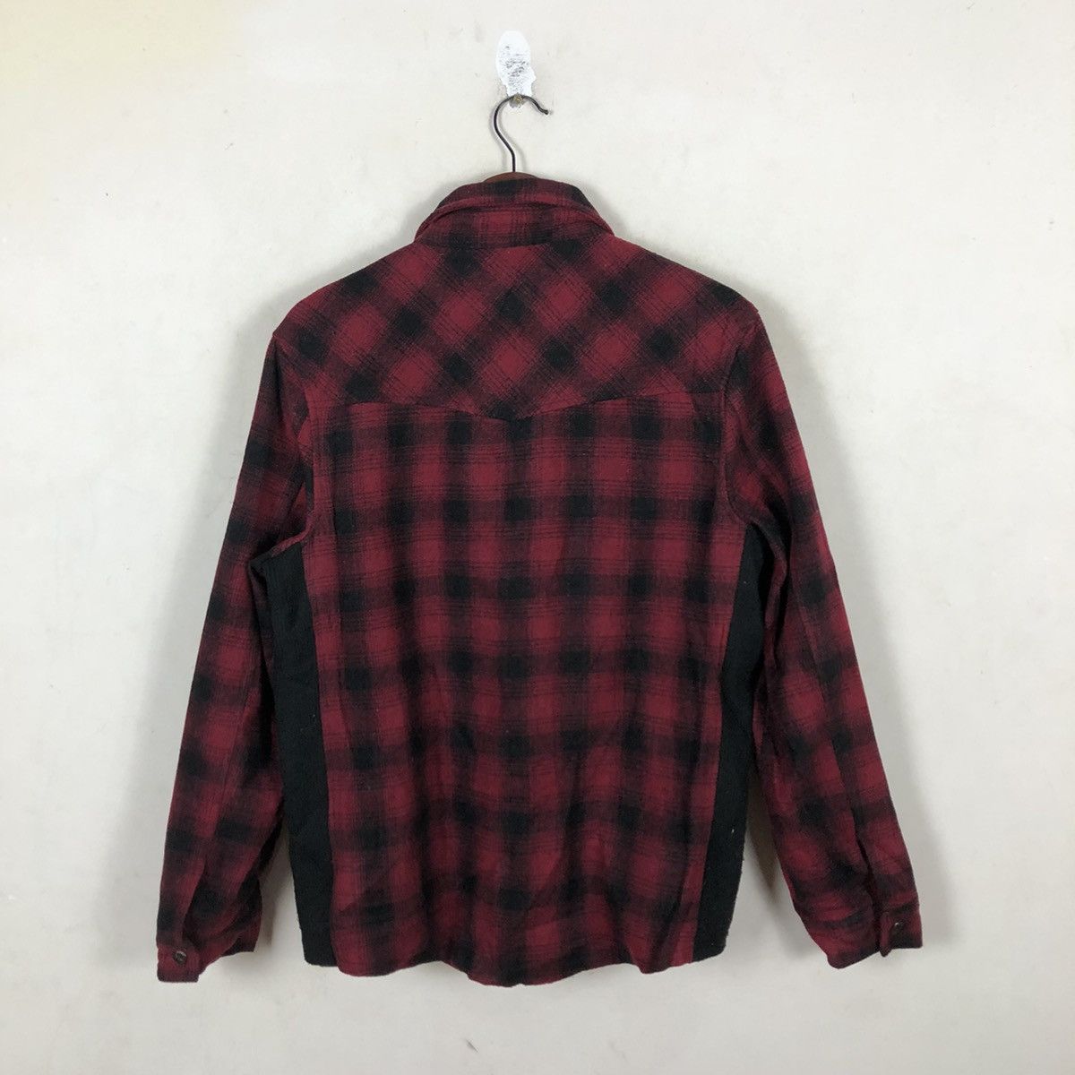 Japanese Brand TARTAN DESIGN RED BLACK BUTTON JACKET PRACT Size US L / EU 52-54 / 3 - 7 Thumbnail