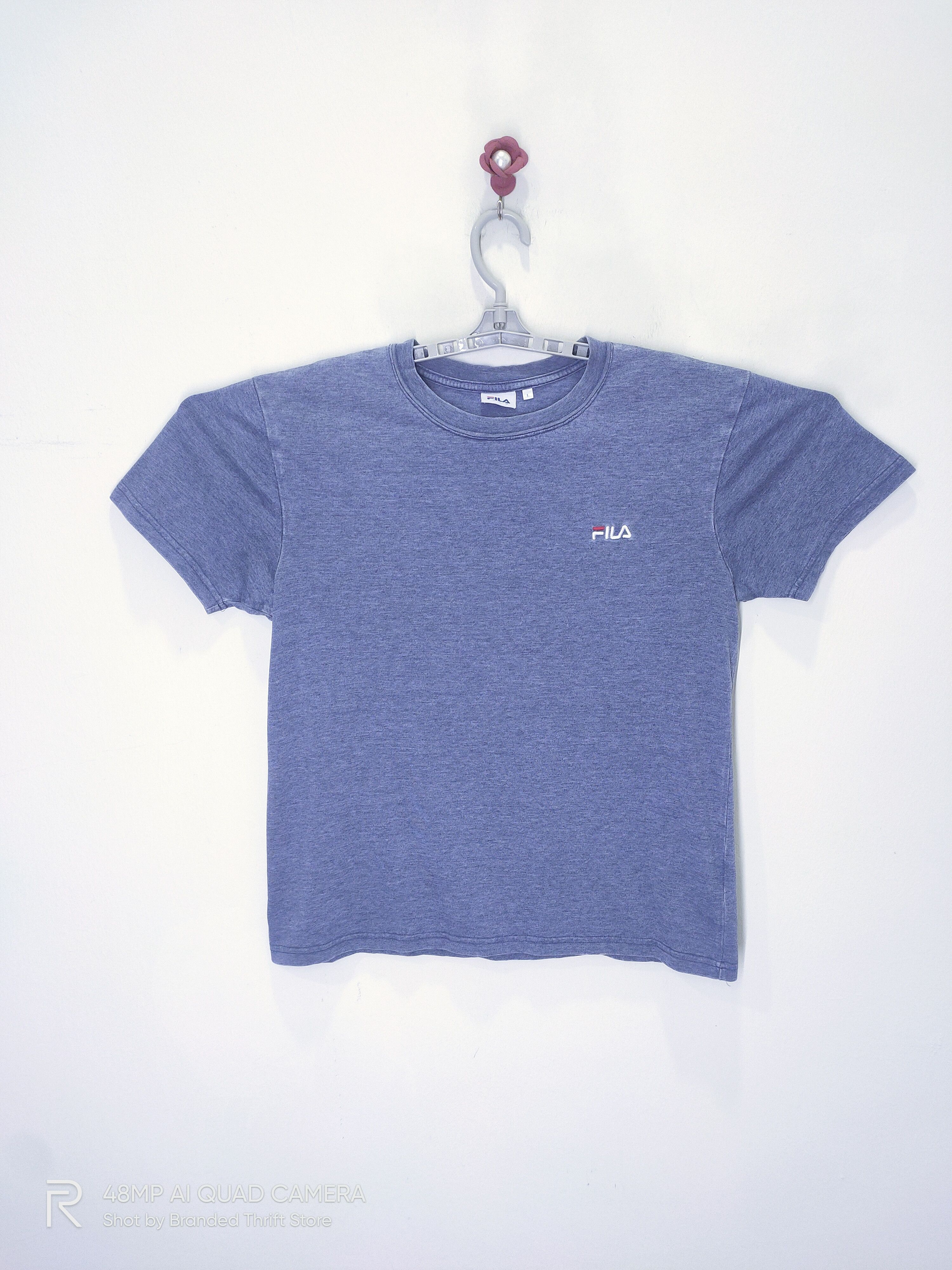 Fila Vintage FILA Plain Embroidery Logo Grey Nice Streetwear Tee Size US L / EU 52-54 / 3 - 1 Thumbnail