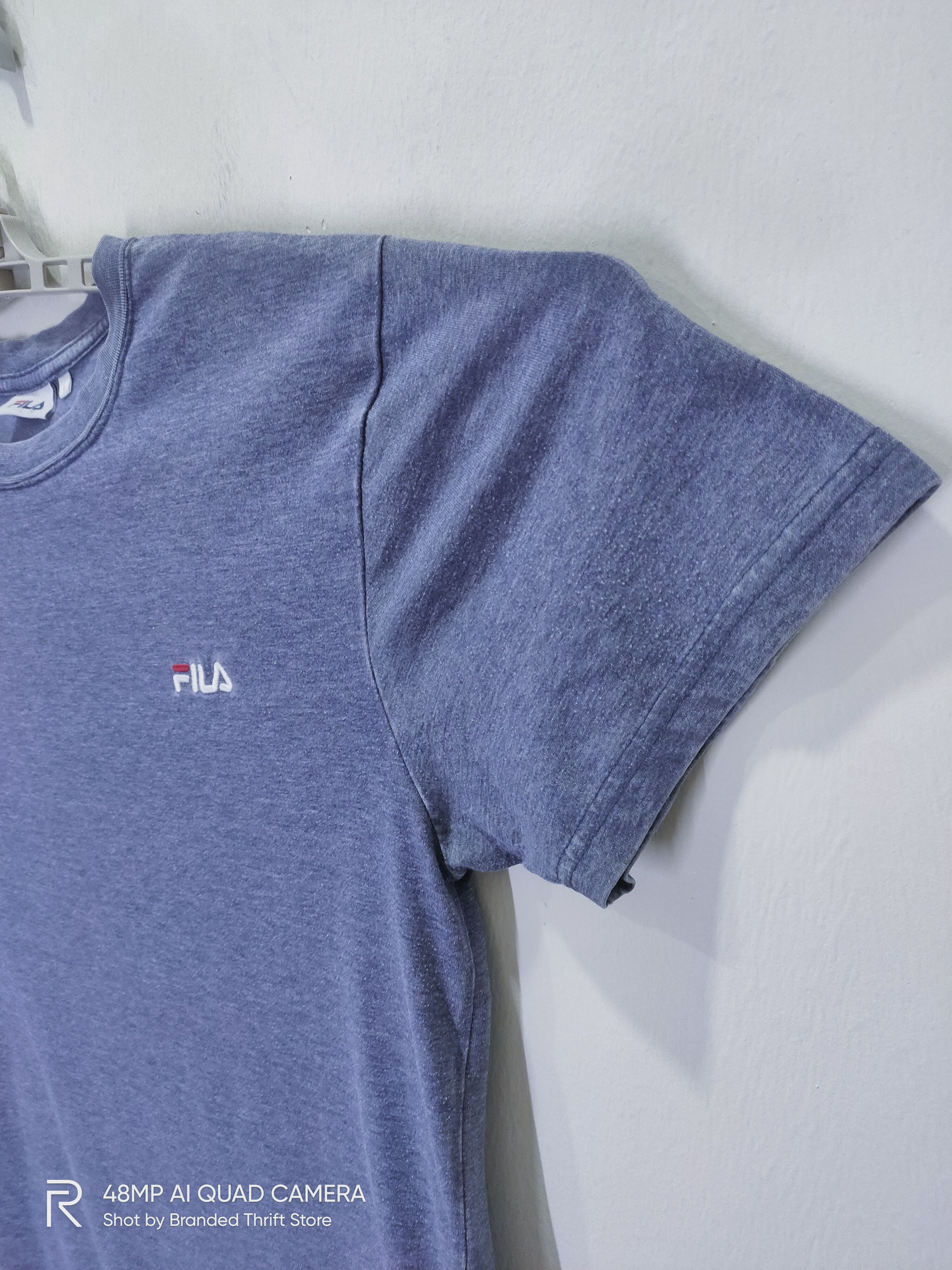 Fila Vintage FILA Plain Embroidery Logo Grey Nice Streetwear Tee Size US L / EU 52-54 / 3 - 4 Thumbnail