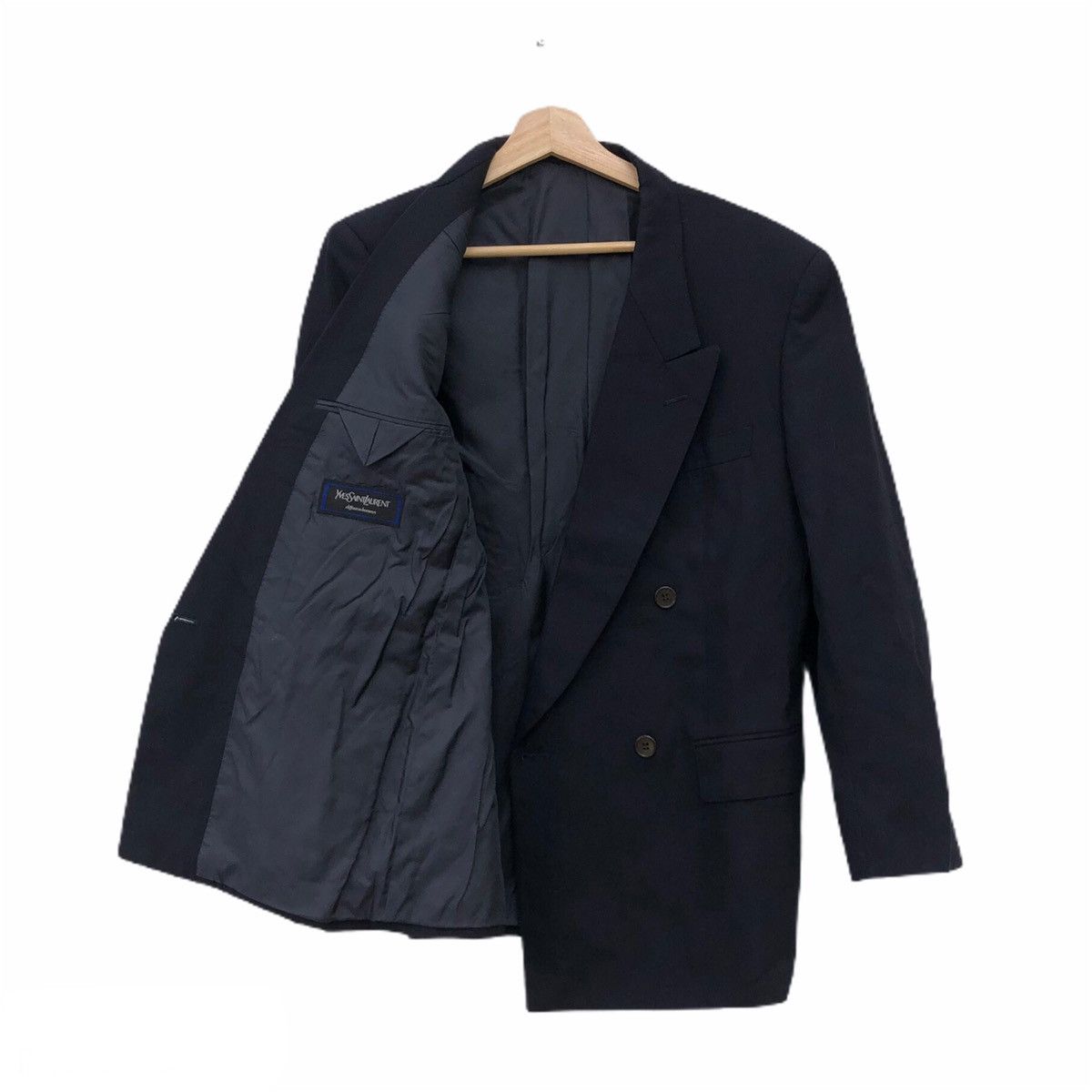 Japanese Brand YVES SAINT LAURENT COAT Size US M / EU 48-50 / 2 - 1 Thumbnail