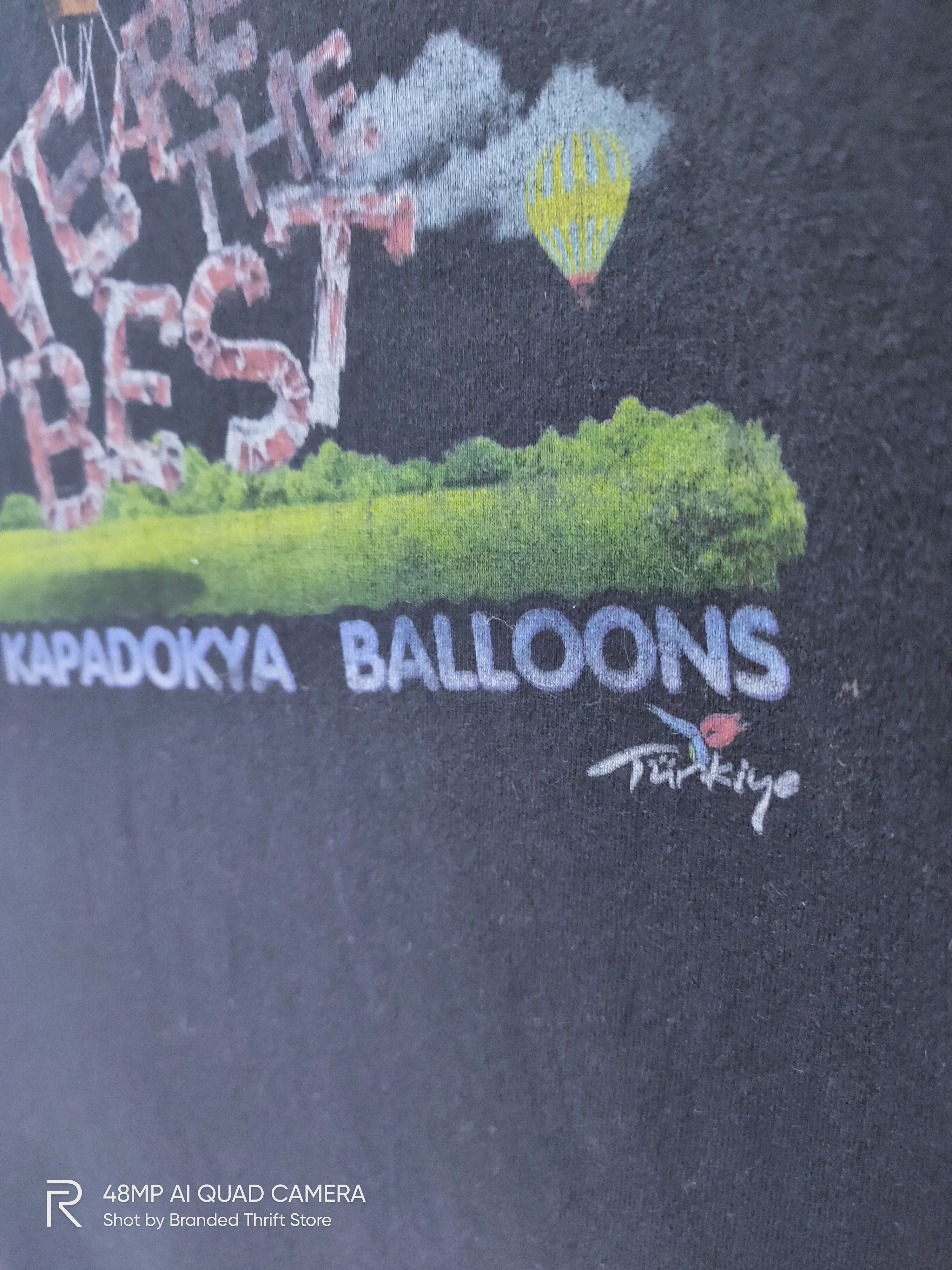 Arts & Science TURKIYE CAPPADOCIA Balloons Black Traveller Merchandise Tee Size US XL / EU 56 / 4 - 3 Thumbnail