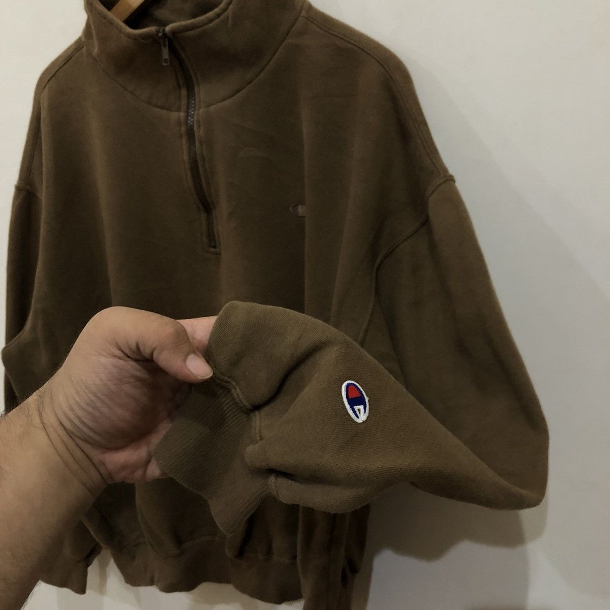 Champion Vintage Champion Small Logo Half Zipper Sweatshirt Size US L / EU 52-54 / 3 - 4 Thumbnail