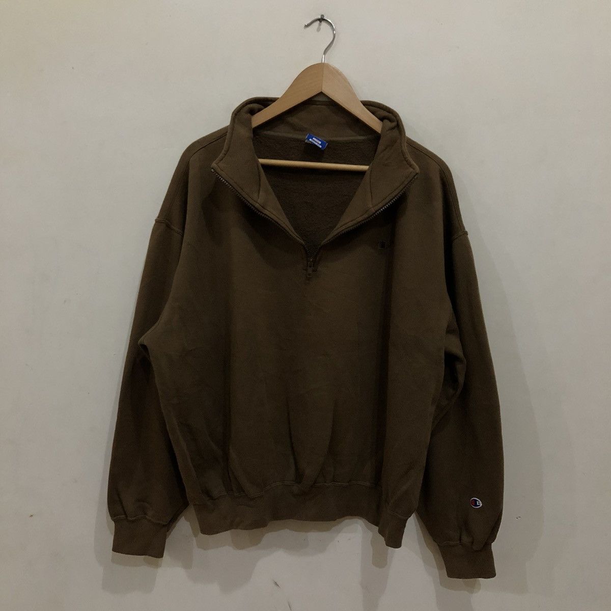 Champion Vintage Champion Small Logo Half Zipper Sweatshirt Size US L / EU 52-54 / 3 - 5 Thumbnail