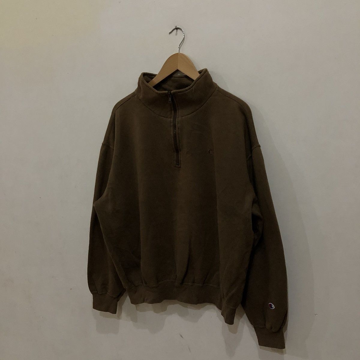 Champion Vintage Champion Small Logo Half Zipper Sweatshirt Size US L / EU 52-54 / 3 - 2 Thumbnail
