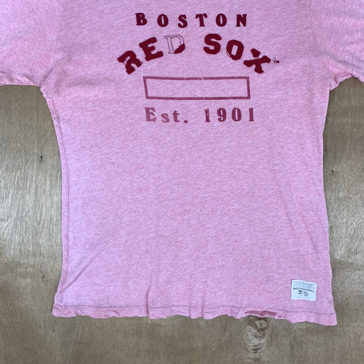 MLB 90s Major League Baseball MLB Boston Red Sox Ringer Tshirt Size L / US 10 / IT 46 - 4 Thumbnail