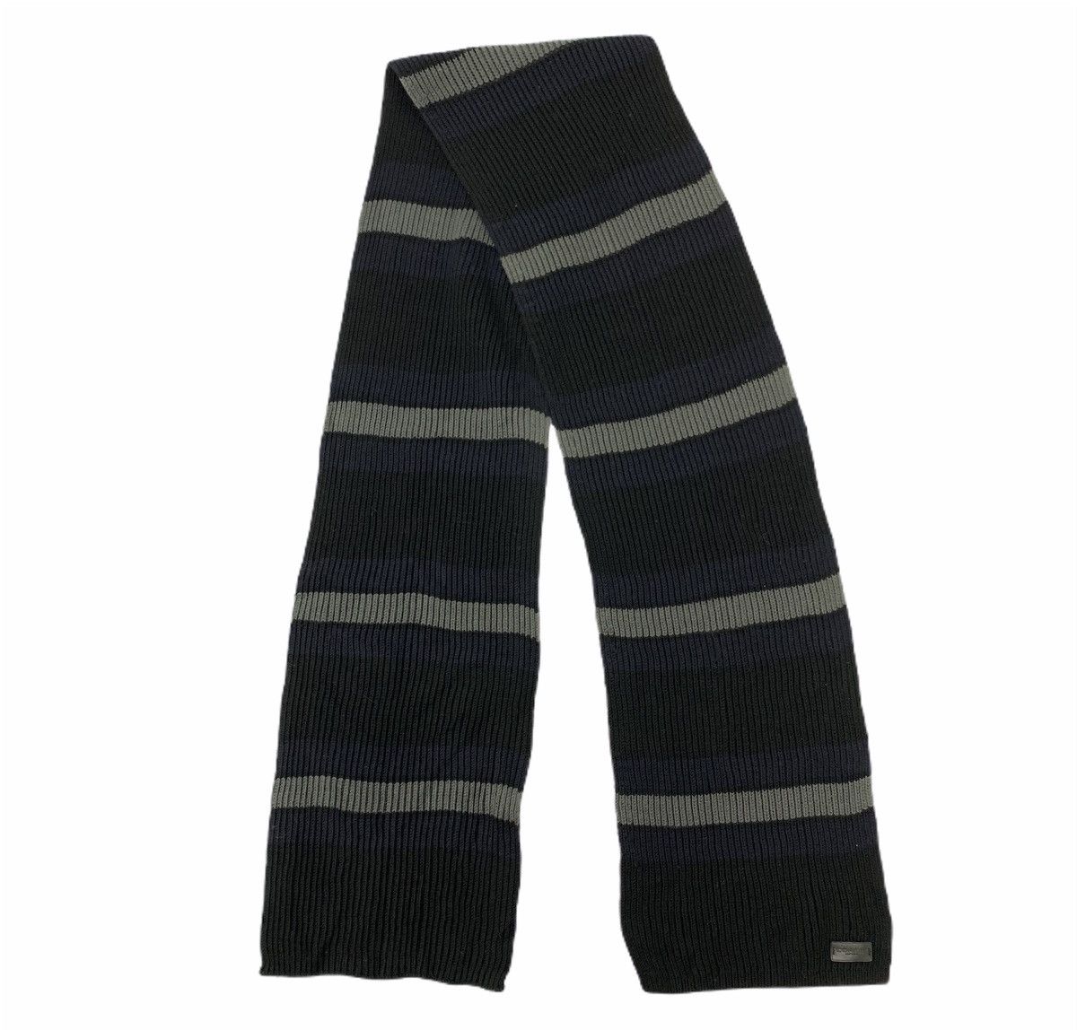 Coach COACH NEW YORK Pleated Modern Knitwear Stripe Muffler Scarf Size ONE SIZE - 4 Thumbnail