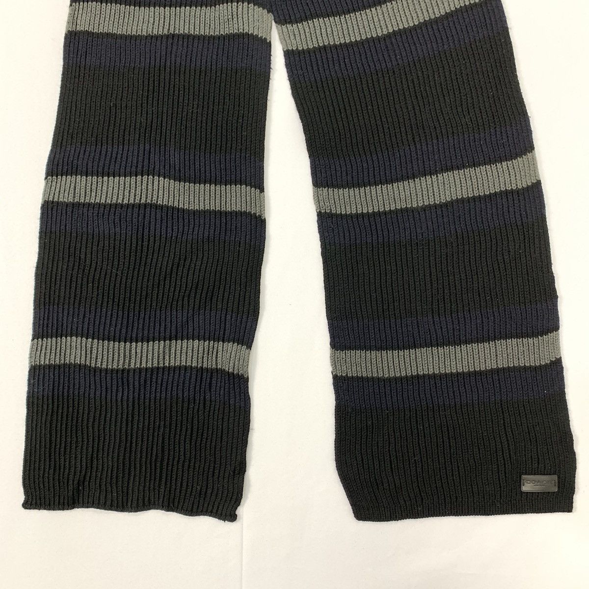 Coach COACH NEW YORK Pleated Modern Knitwear Stripe Muffler Scarf Size ONE SIZE - 8 Thumbnail