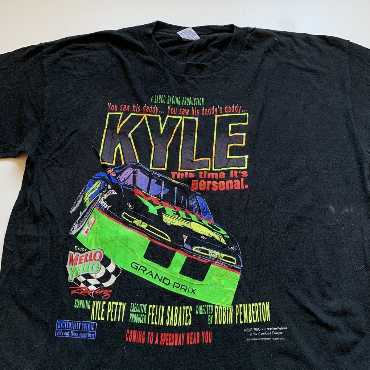 NASCAR Vintage 1990s Mello-Yello Nascar Racing Graphic T Shirt XL Size US XL / EU 56 / 4 - 2 Thumbnail