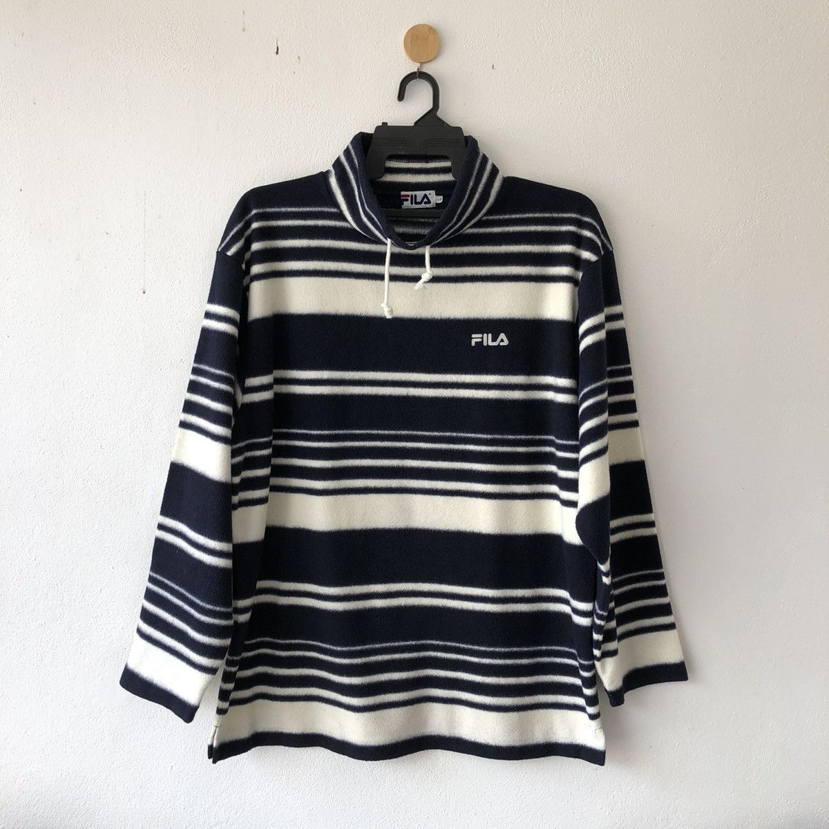 Fila Fila Long Sleeves Fleece Sweatshirt Turtleneck Size US L / EU 52-54 / 3 - 3 Thumbnail