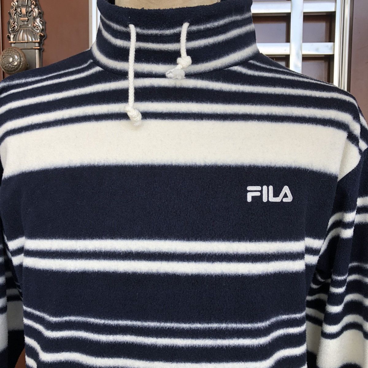 Fila Fila Long Sleeves Fleece Sweatshirt Turtleneck Size US L / EU 52-54 / 3 - 2 Thumbnail