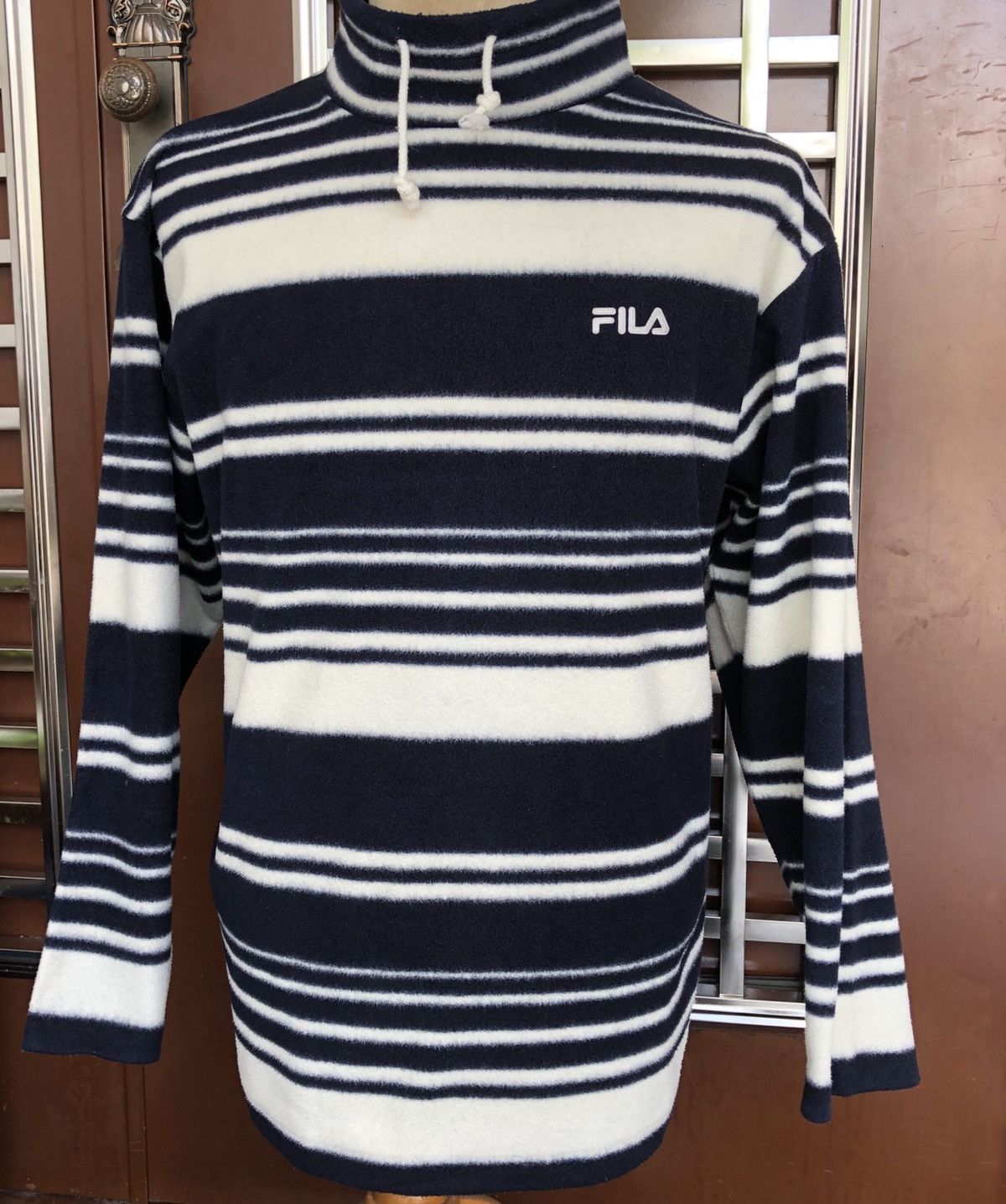 Fila Fila Long Sleeves Fleece Sweatshirt Turtleneck Size US L / EU 52-54 / 3 - 1 Thumbnail