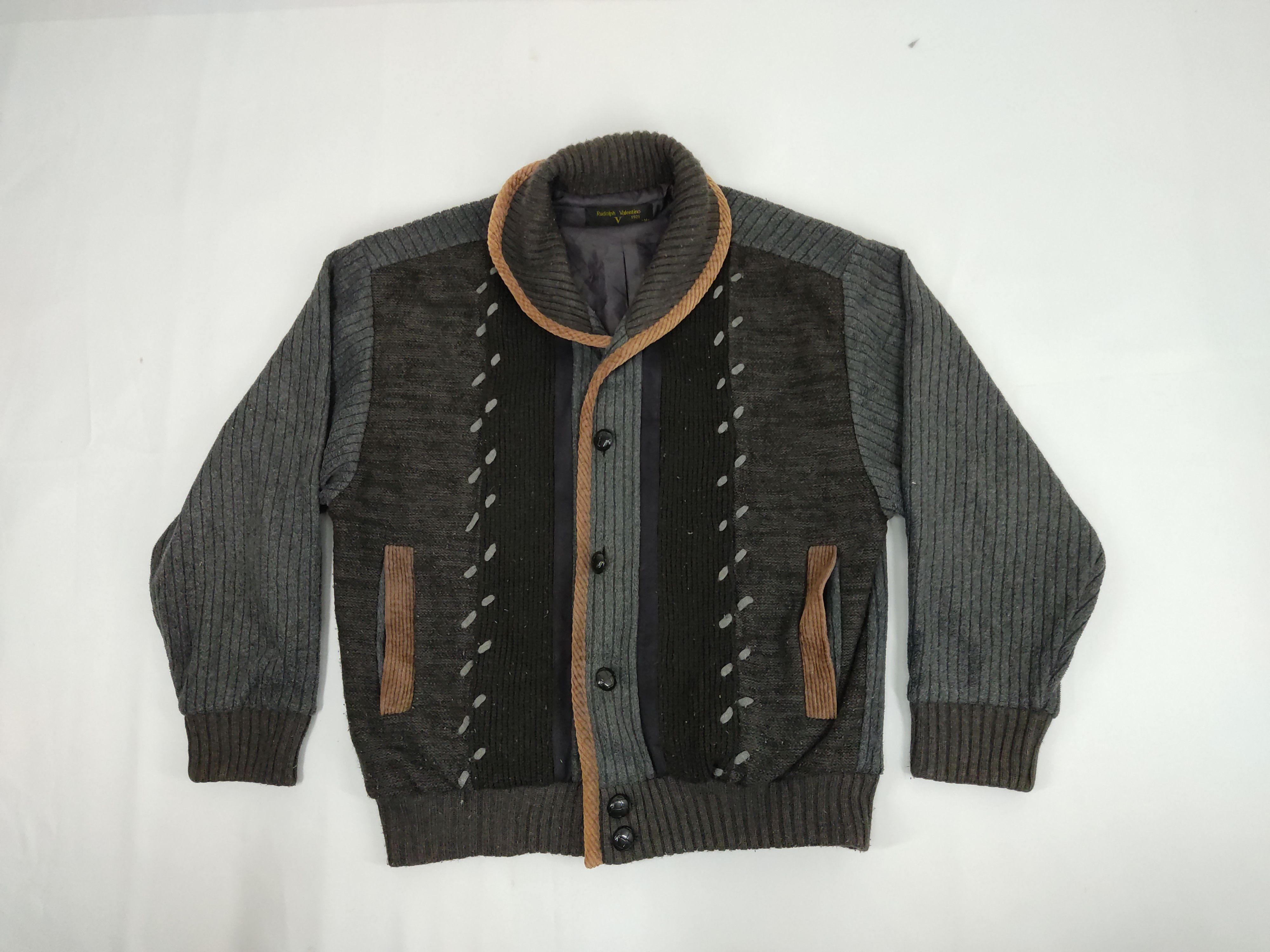 Valentino Rudolph Valentino Sweatshirt Patchwork Classic Design Size US M / EU 48-50 / 2 - 1 Thumbnail