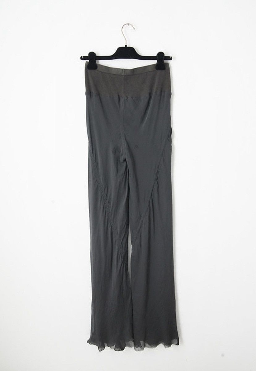 Rick Owens SS11 Anthem Silk Flared Pants Size 27" / US 4 / IT 40 - 3 Thumbnail