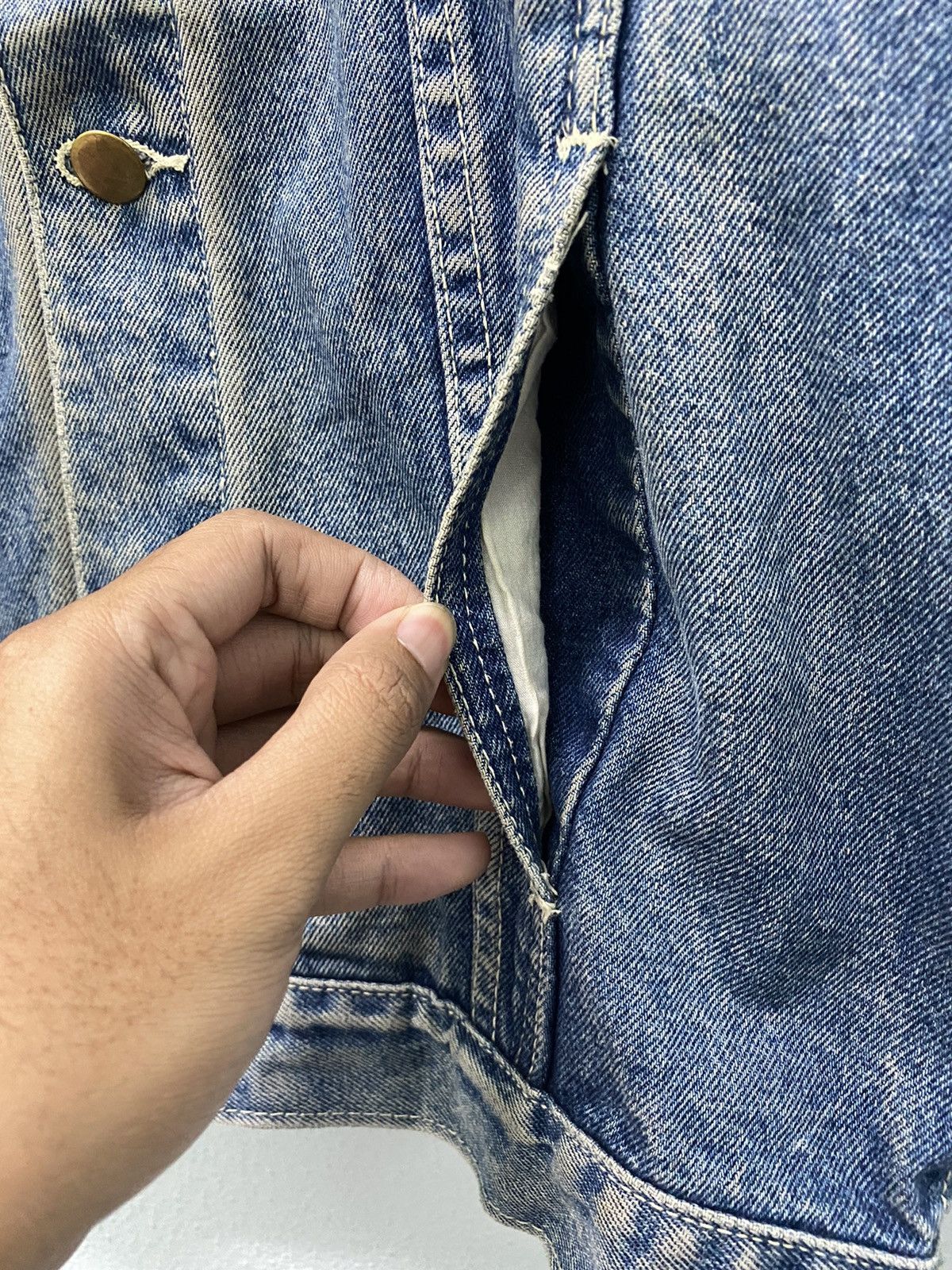 Japanese Brand × Vintage Vintage M Club Trucker Jacket Denim Size US S / EU 44-46 / 1 - 4 Thumbnail