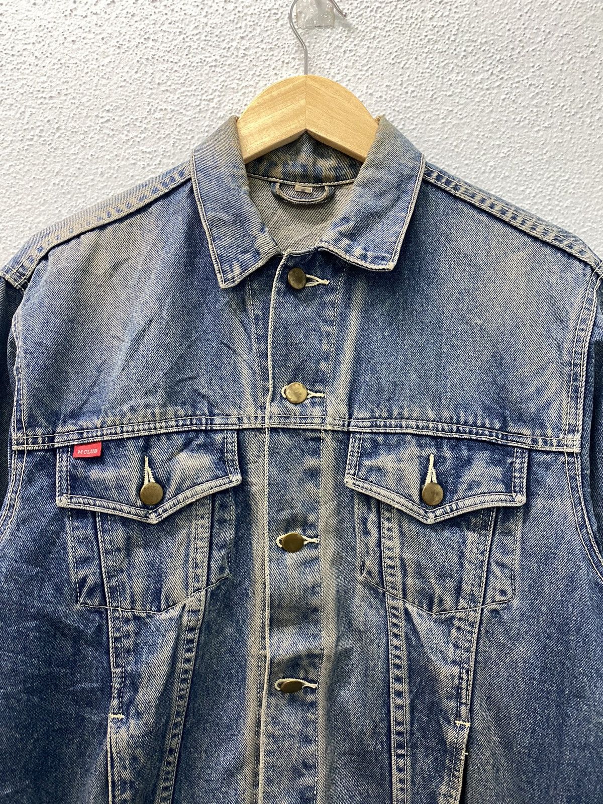 Japanese Brand × Vintage Vintage M Club Trucker Jacket Denim Size US S / EU 44-46 / 1 - 2 Thumbnail