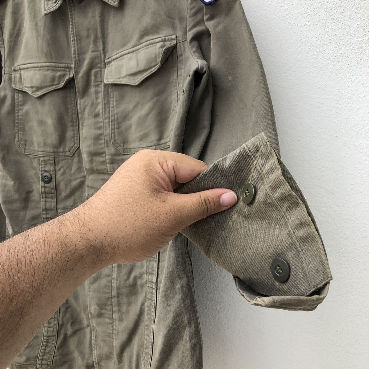 Japanese Brand MILITARY COLLECTIONS ARMY WORK WEAR JASON PATCH JACKET Size US M / EU 48-50 / 2 - 8 Thumbnail