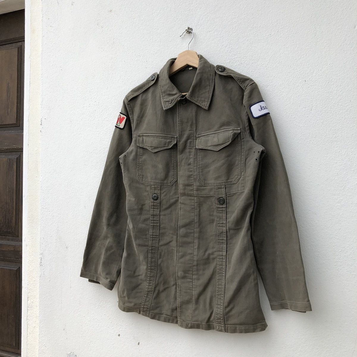 Japanese Brand MILITARY COLLECTIONS ARMY WORK WEAR JASON PATCH JACKET Size US M / EU 48-50 / 2 - 2 Thumbnail