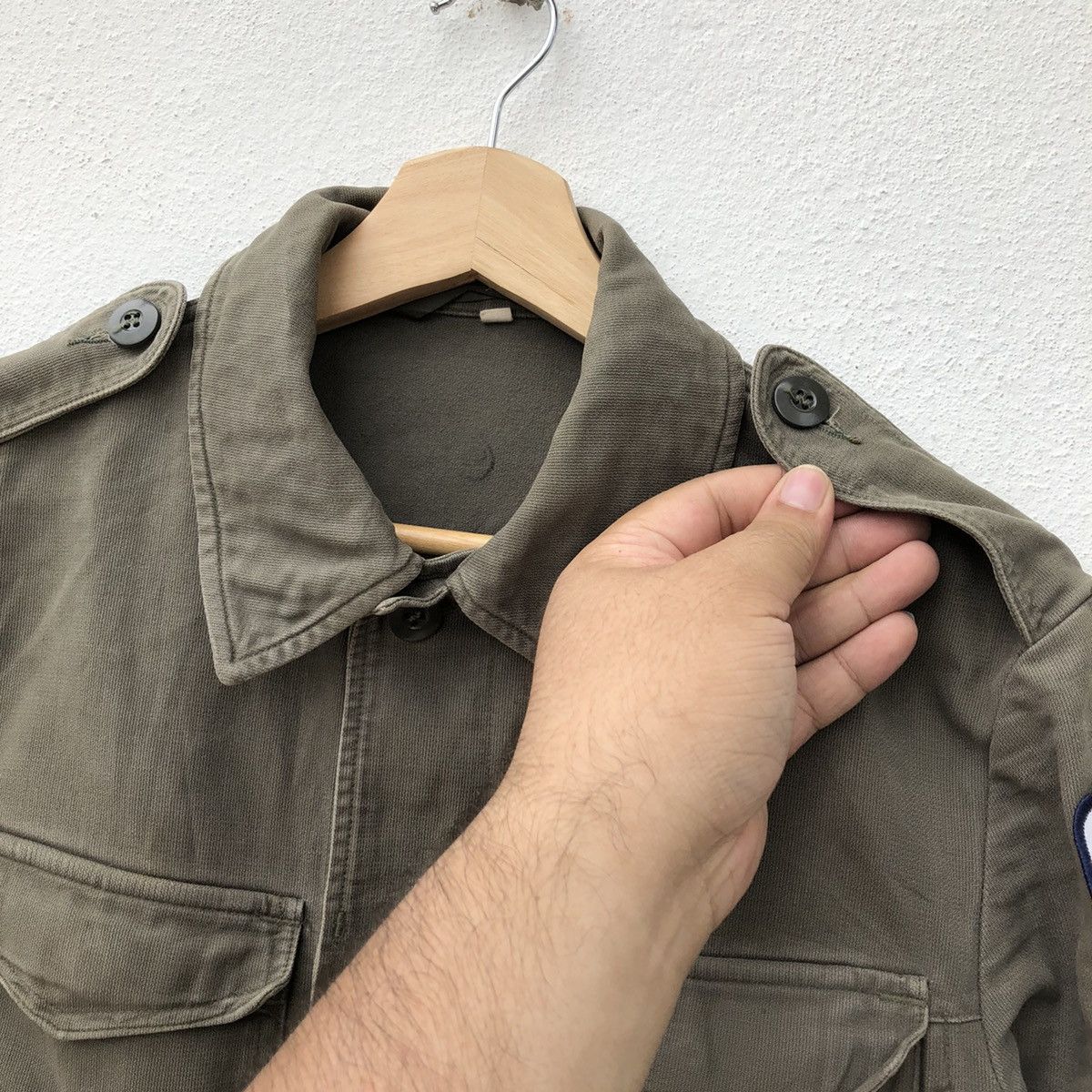Japanese Brand MILITARY COLLECTIONS ARMY WORK WEAR JASON PATCH JACKET Size US M / EU 48-50 / 2 - 9 Thumbnail