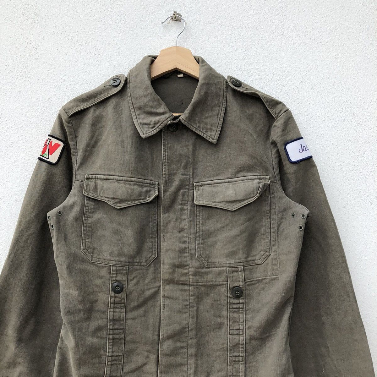 Japanese Brand MILITARY COLLECTIONS ARMY WORK WEAR JASON PATCH JACKET Size US M / EU 48-50 / 2 - 3 Thumbnail