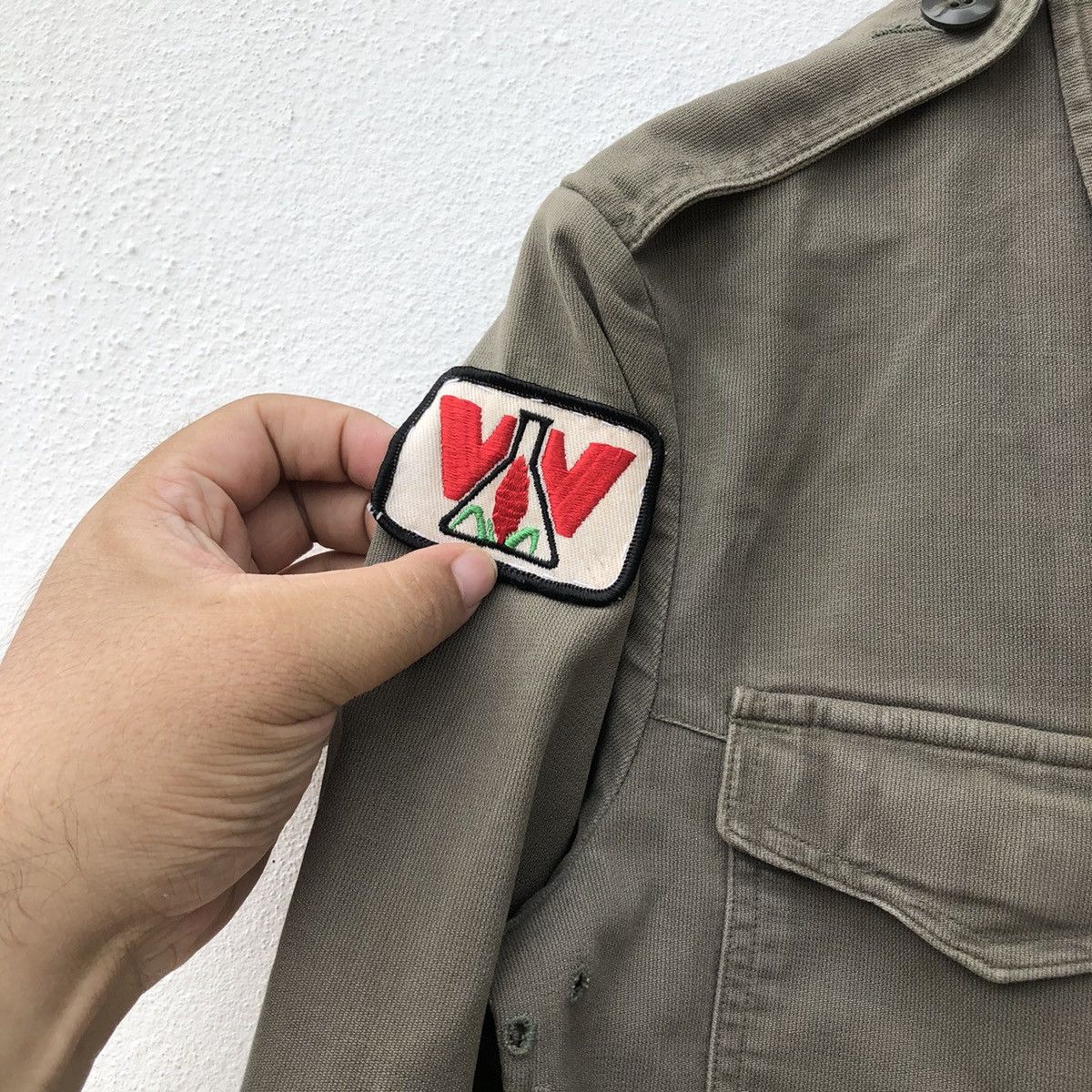 Japanese Brand MILITARY COLLECTIONS ARMY WORK WEAR JASON PATCH JACKET Size US M / EU 48-50 / 2 - 6 Thumbnail