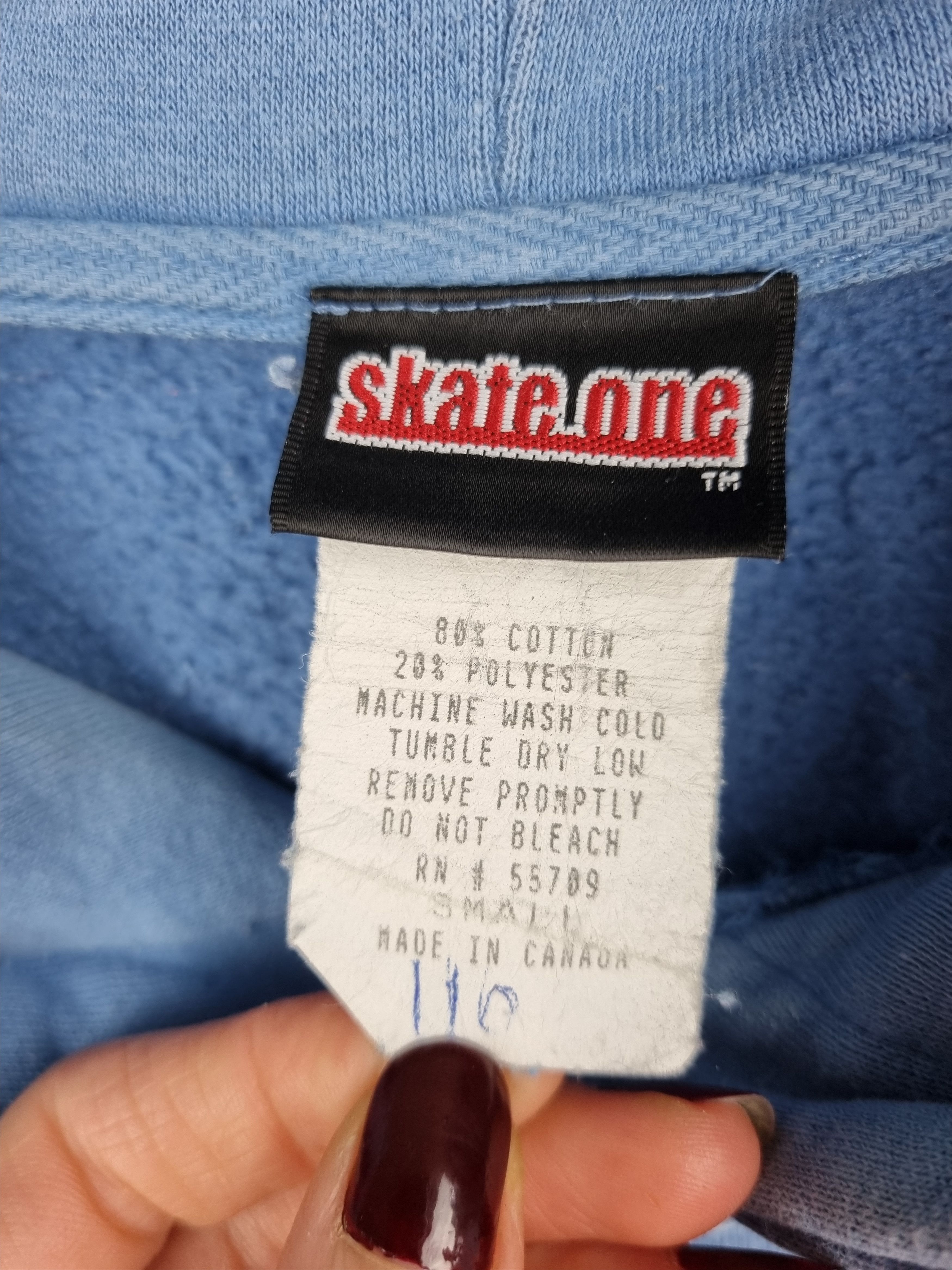Bones × Only The Blind × Powell Peralta 90s Skate One Bones Baby blue Skateboard Hoodie Size US M / EU 48-50 / 2 - 7 Thumbnail