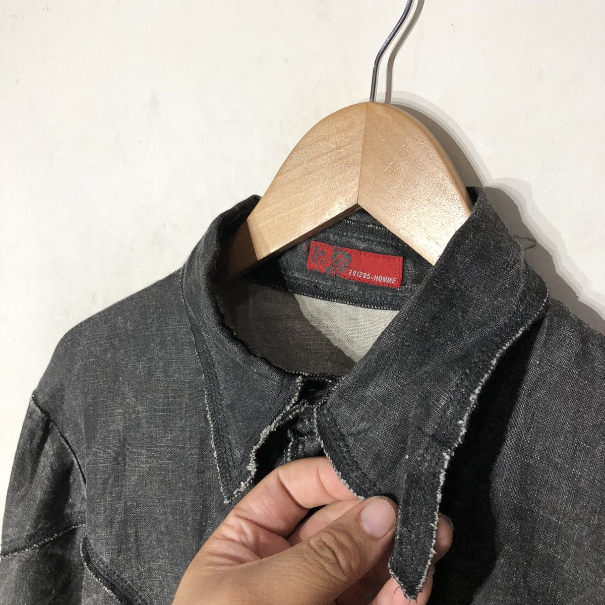 Japanese Brand DISTRESSED PATCH WORK 291295=HOMME Size US M / EU 48-50 / 2 - 6 Thumbnail