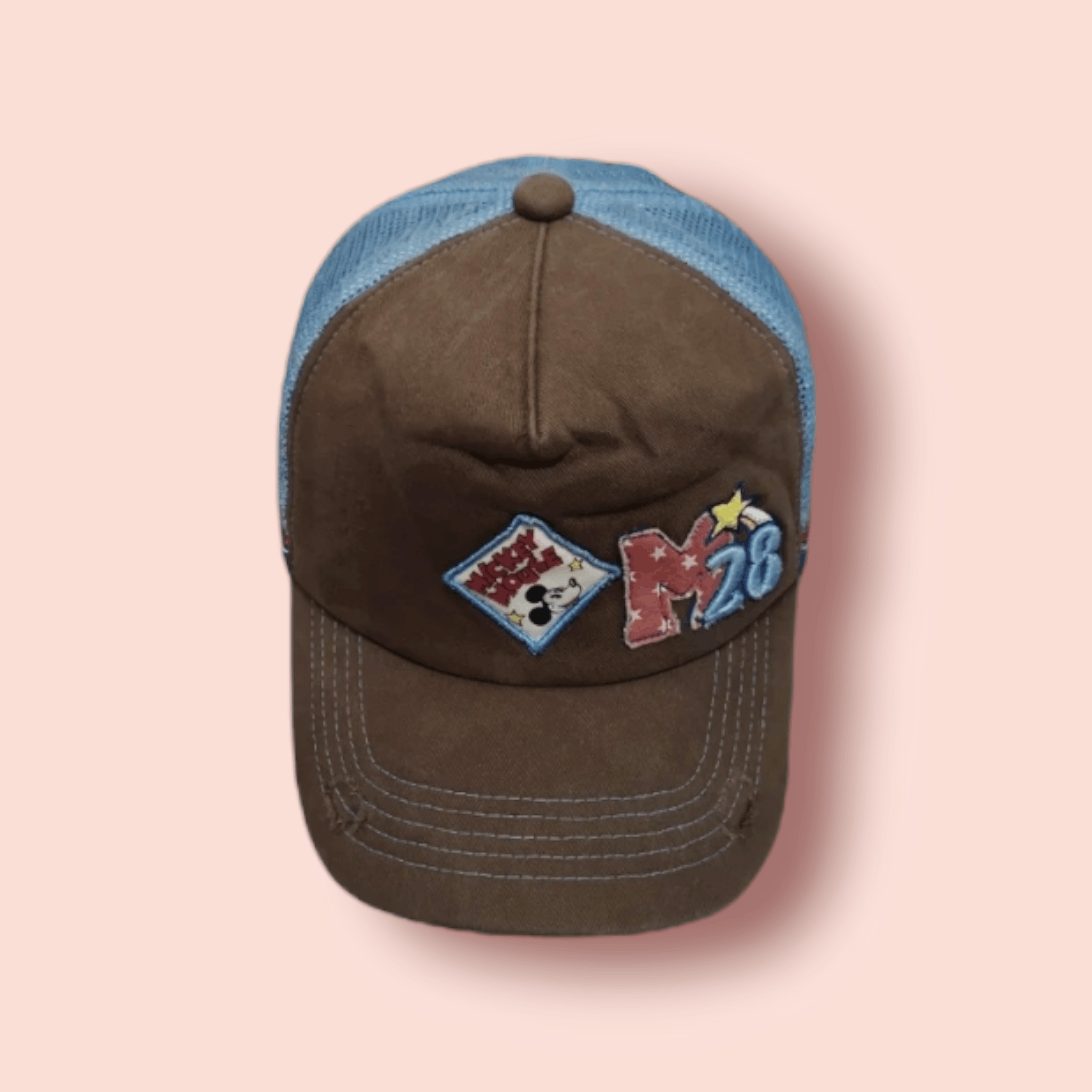 Disney × Mickey Mouse DOPE🔥VINTAGE DISTRESSED MICKEY MOUSE TRUCKER SNAPBACK Size ONE SIZE - 4 Thumbnail