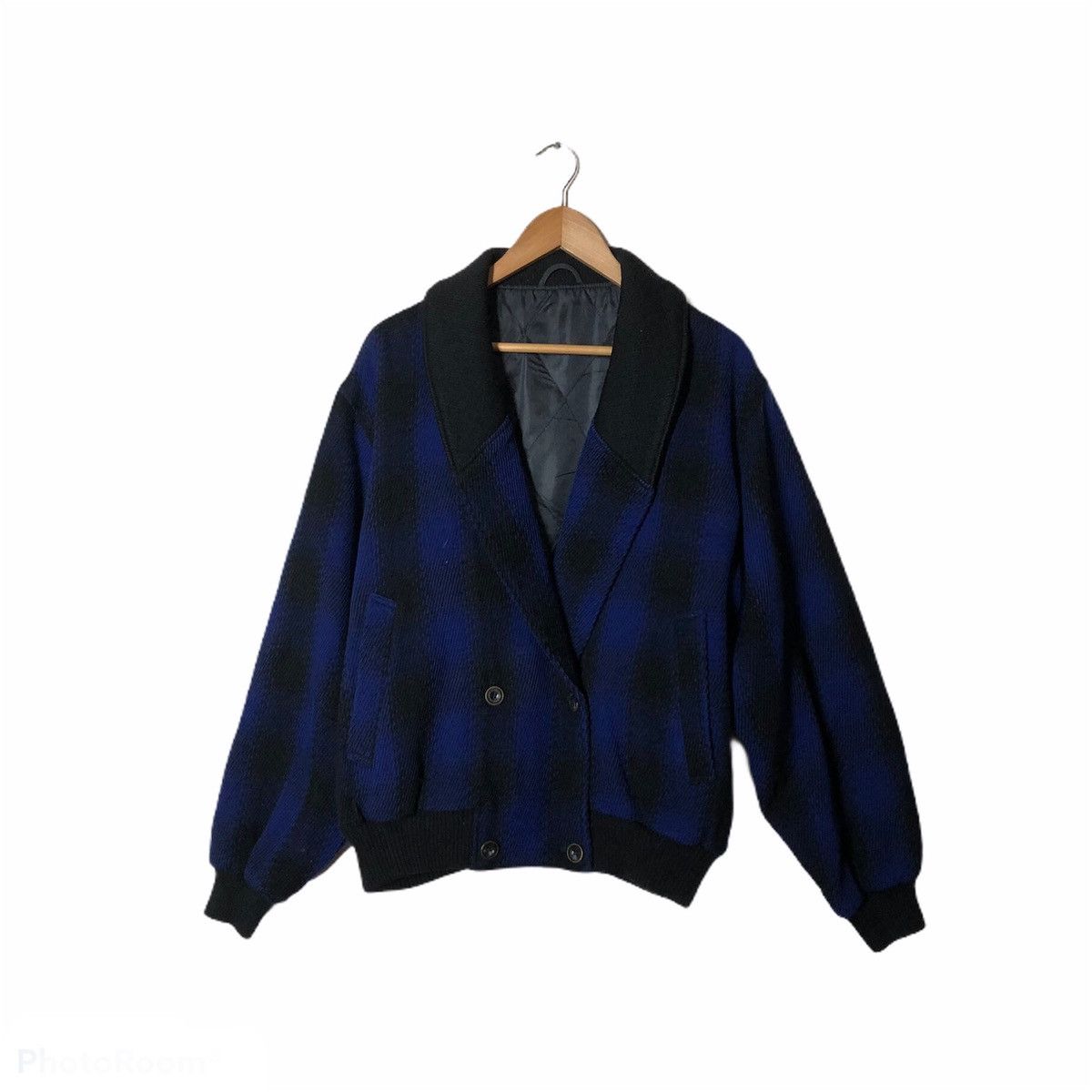 Japanese Brand Tartan Design Bomber Jacket Inspired by Issey Miyake Size US M / EU 48-50 / 2 - 1 Thumbnail