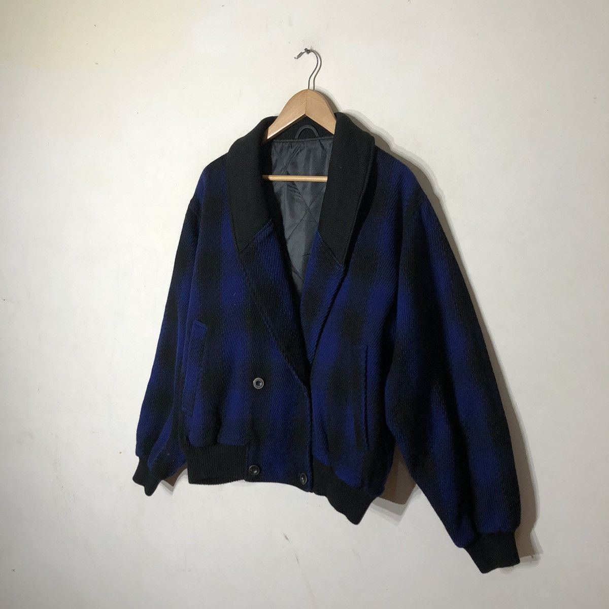 Japanese Brand Tartan Design Bomber Jacket Inspired by Issey Miyake Size US M / EU 48-50 / 2 - 2 Thumbnail