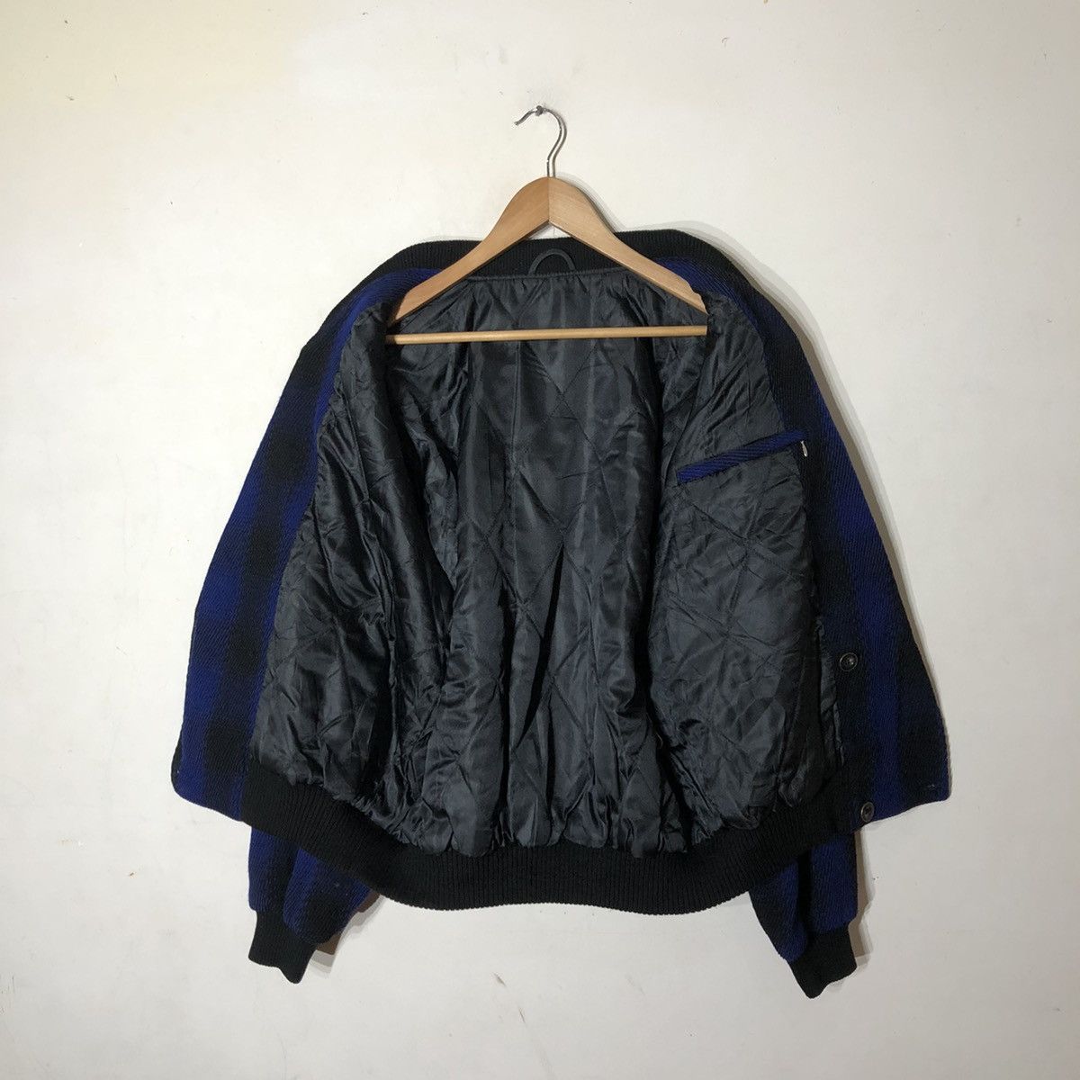Japanese Brand Tartan Design Bomber Jacket Inspired by Issey Miyake Size US M / EU 48-50 / 2 - 9 Thumbnail
