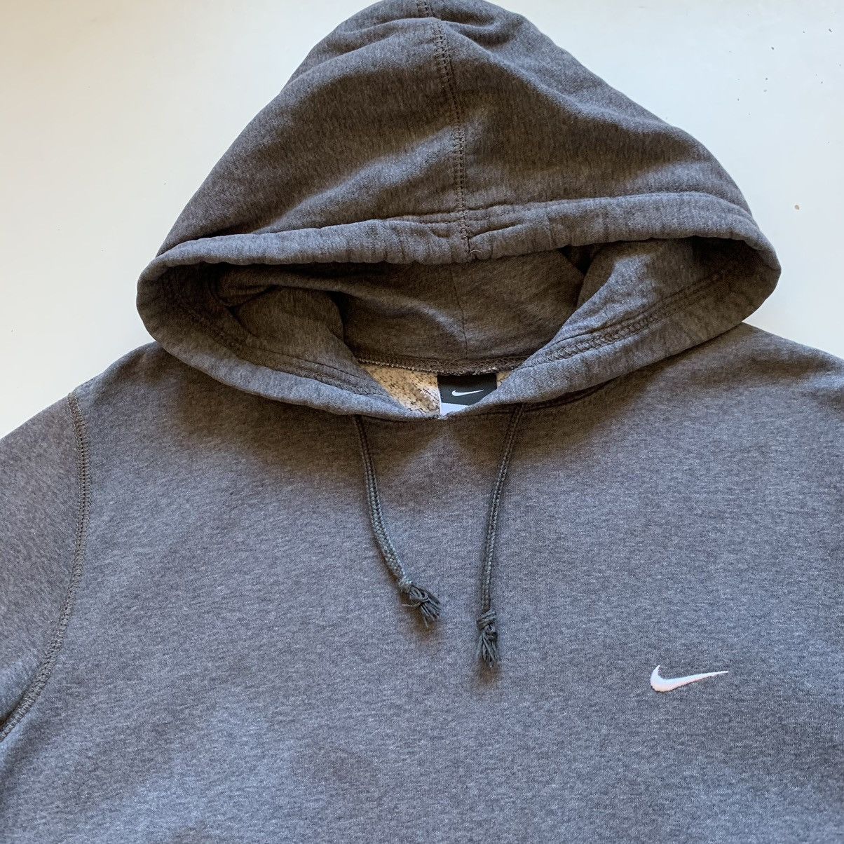 Nike Vintage 2000s Nike Embroidered Swoosh Pullover Hoodie Large Size US L / EU 52-54 / 3 - 2 Thumbnail