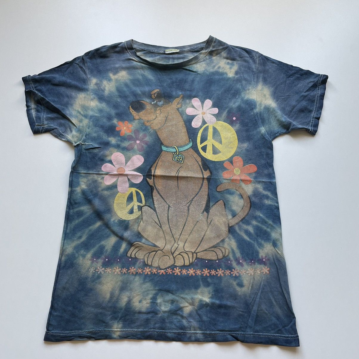 Vintage Vintage 90s Scooby Doo Cartoon Graphic Tie Dye Shirt Medium Size US M / EU 48-50 / 2 - 1 Thumbnail