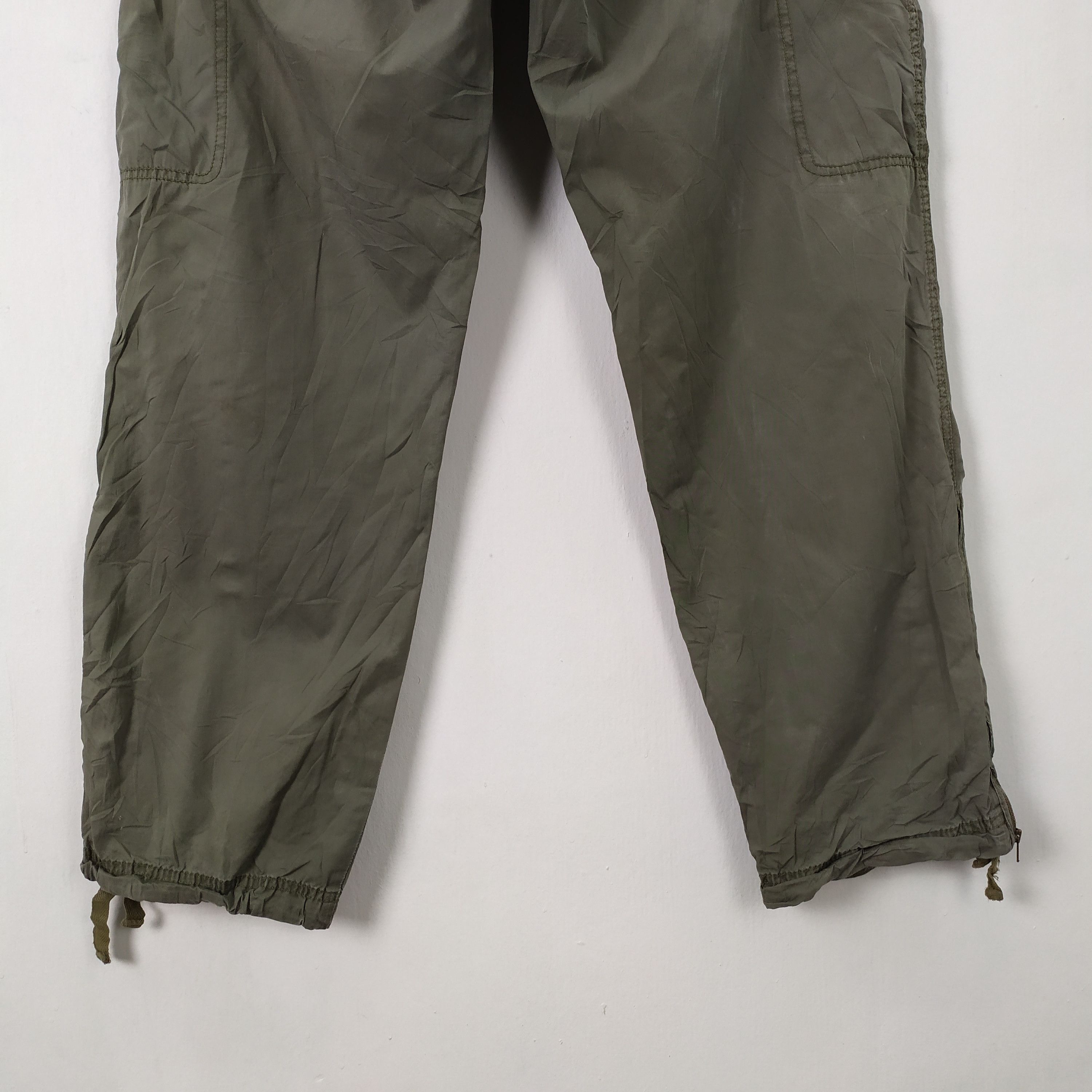Japanese Brand × Vintage VINTAGE JAPANESE FADED GREEN CARGO PANTS Size US 32 / EU 48 - 6 Thumbnail
