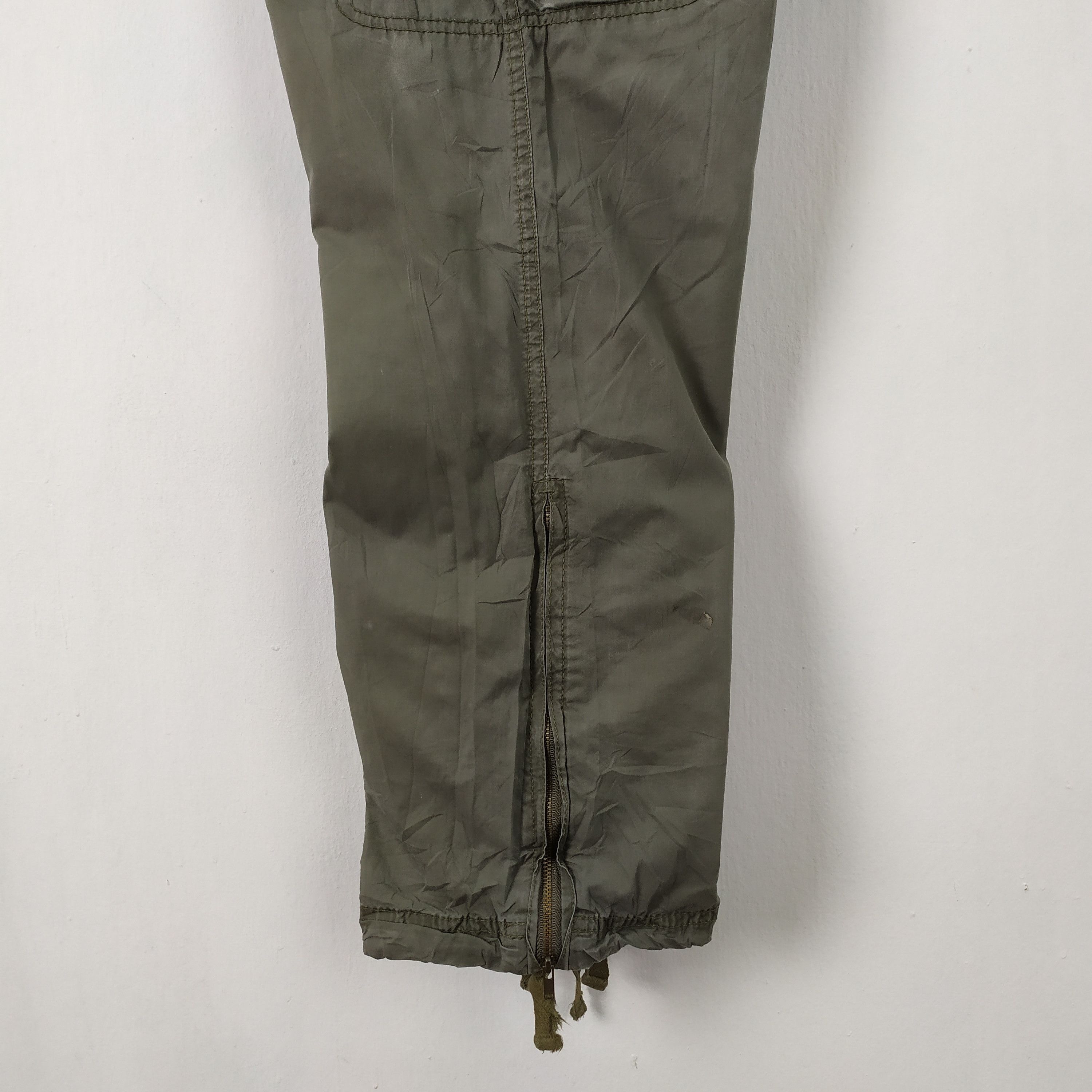 Japanese Brand × Vintage VINTAGE JAPANESE FADED GREEN CARGO PANTS Size US 32 / EU 48 - 2 Thumbnail