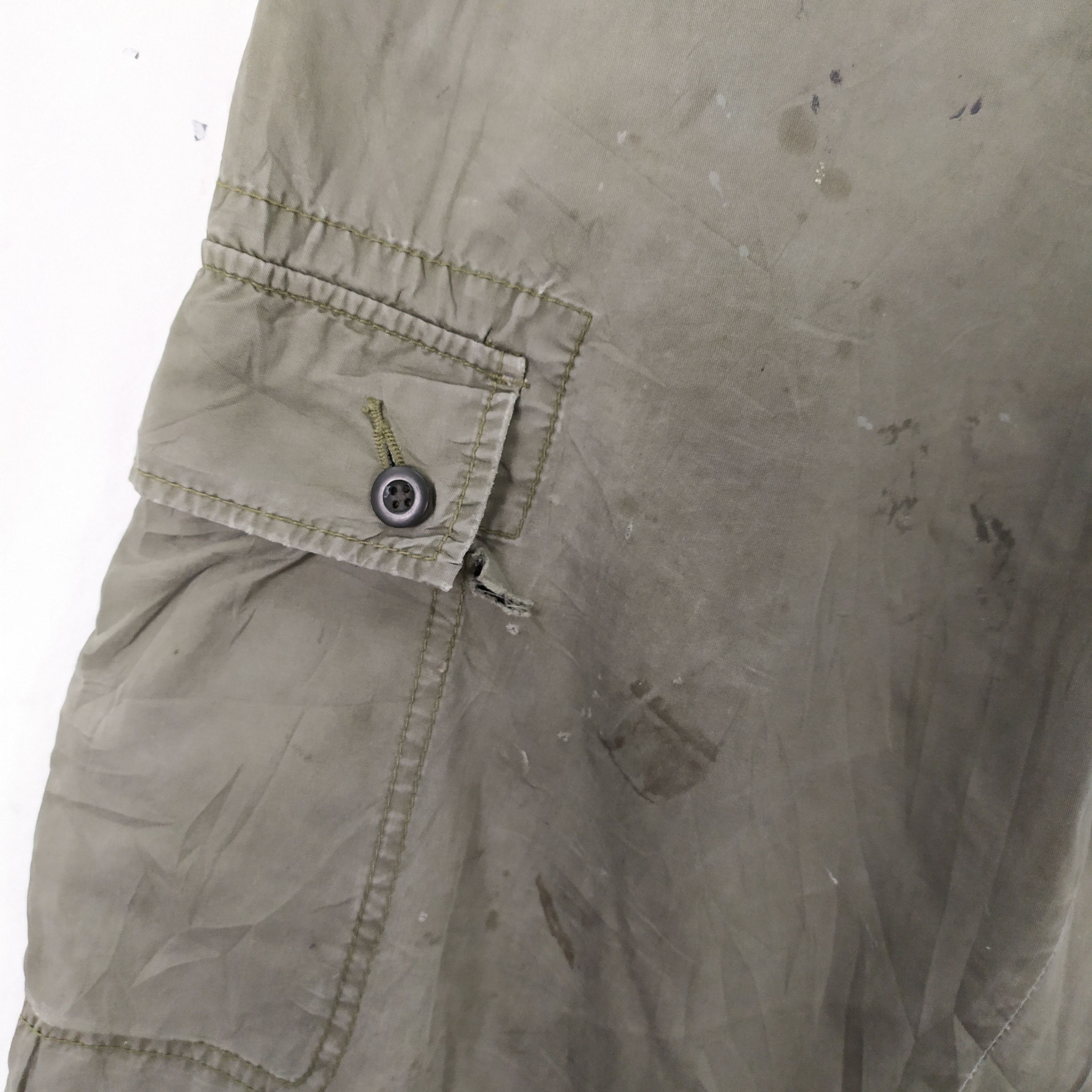 Japanese Brand × Vintage VINTAGE JAPANESE FADED GREEN CARGO PANTS Size US 32 / EU 48 - 9 Thumbnail