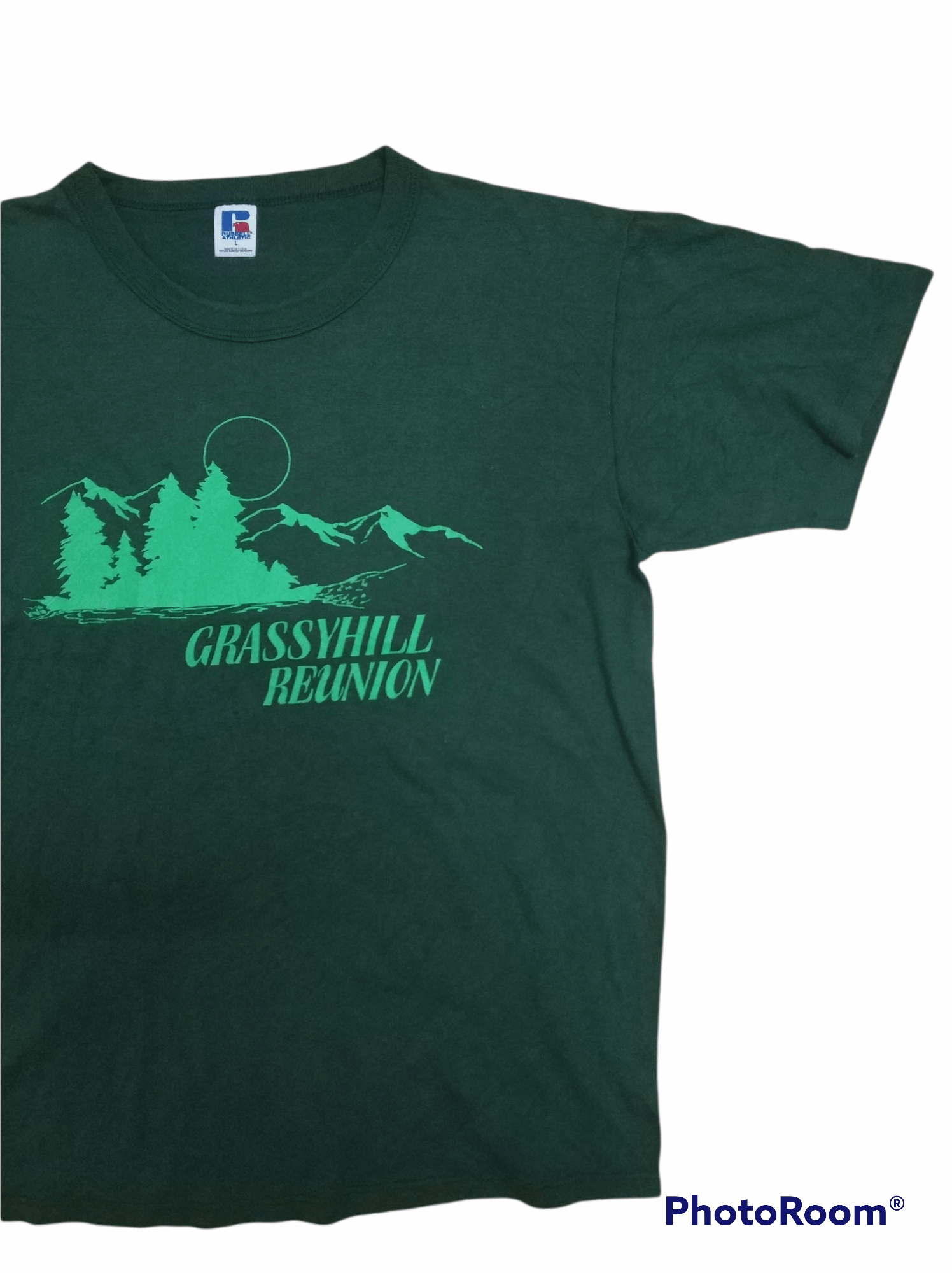 Vintage 🔥Vintage 80s Russel Athletic Grassyhill Reunion Tees Size US M / EU 48-50 / 2 - 2 Thumbnail