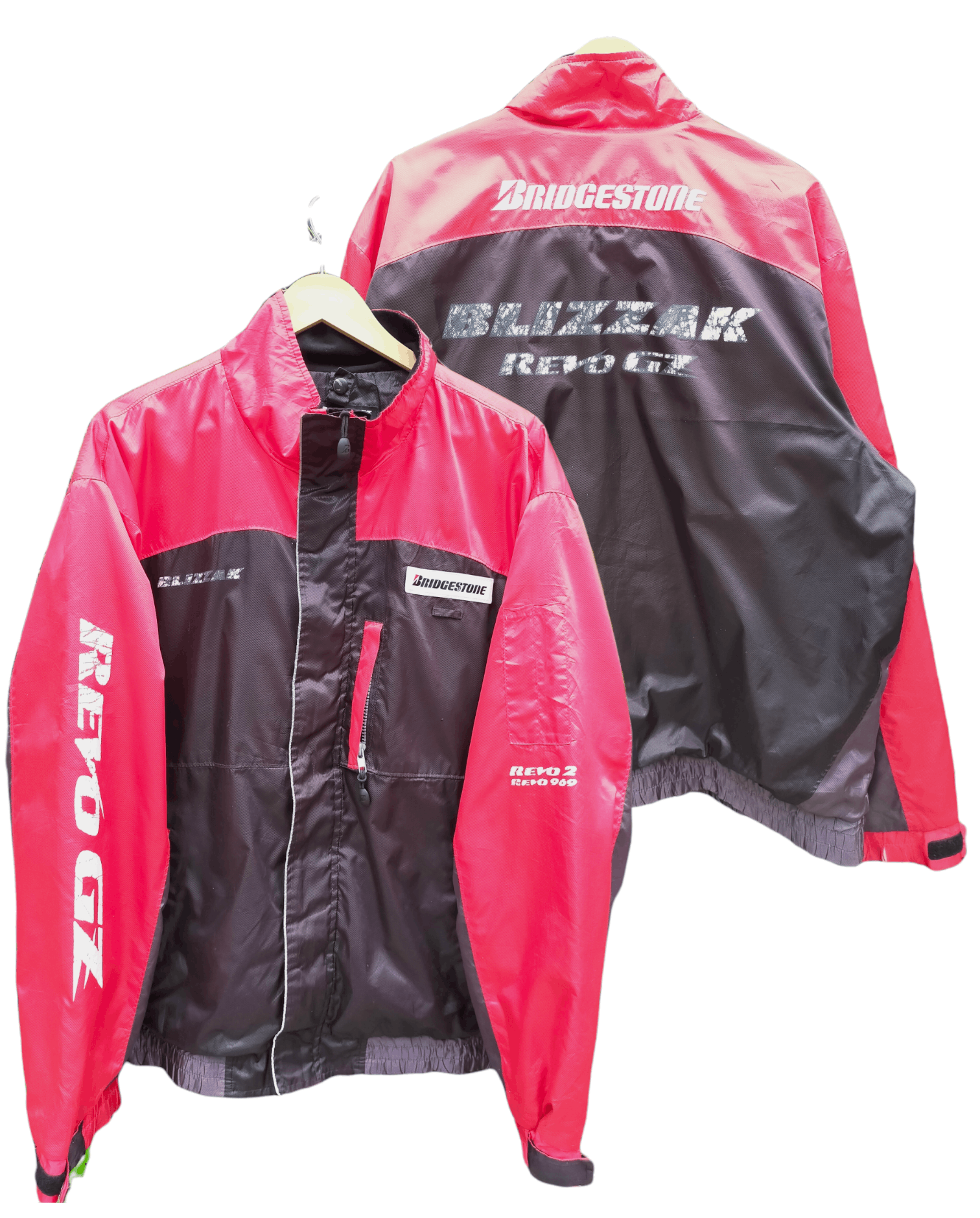 image of Racing x Sports Specialties Blizzak Revo Gz Bridgestone Windbreaker Jacket in Black/Red (Size XL)